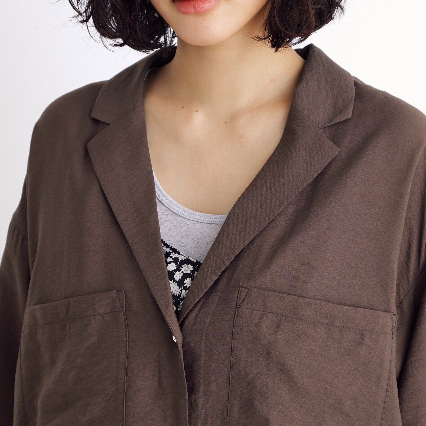 THE SHOP TK「テーラードカラーシャツ【洗える】」|シャツ・ブラウス|