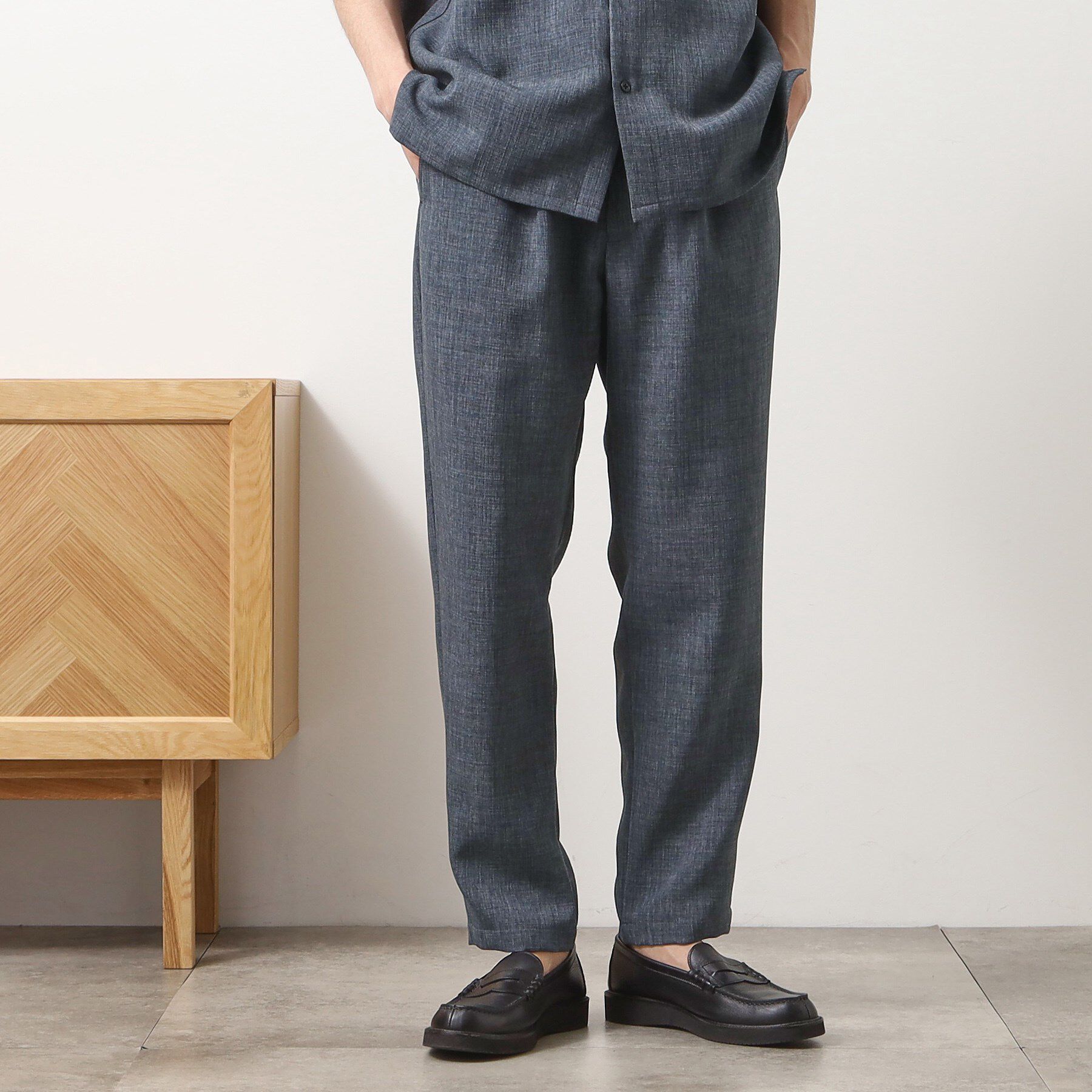 THE SHOP TK「リネンライクイージーパンツ【セットアップ可】」|その他|ブルー(093)