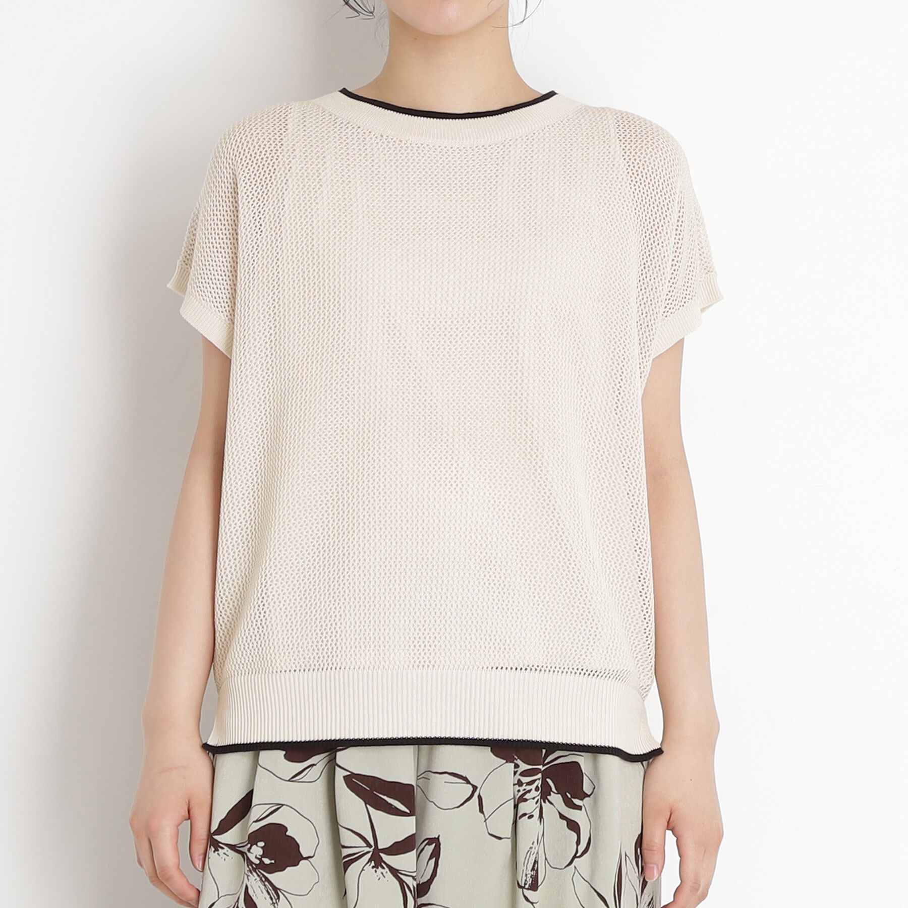 THE SHOP TK「フレンチスリーブメッシュニットタンクセット【洗える】」|その他|