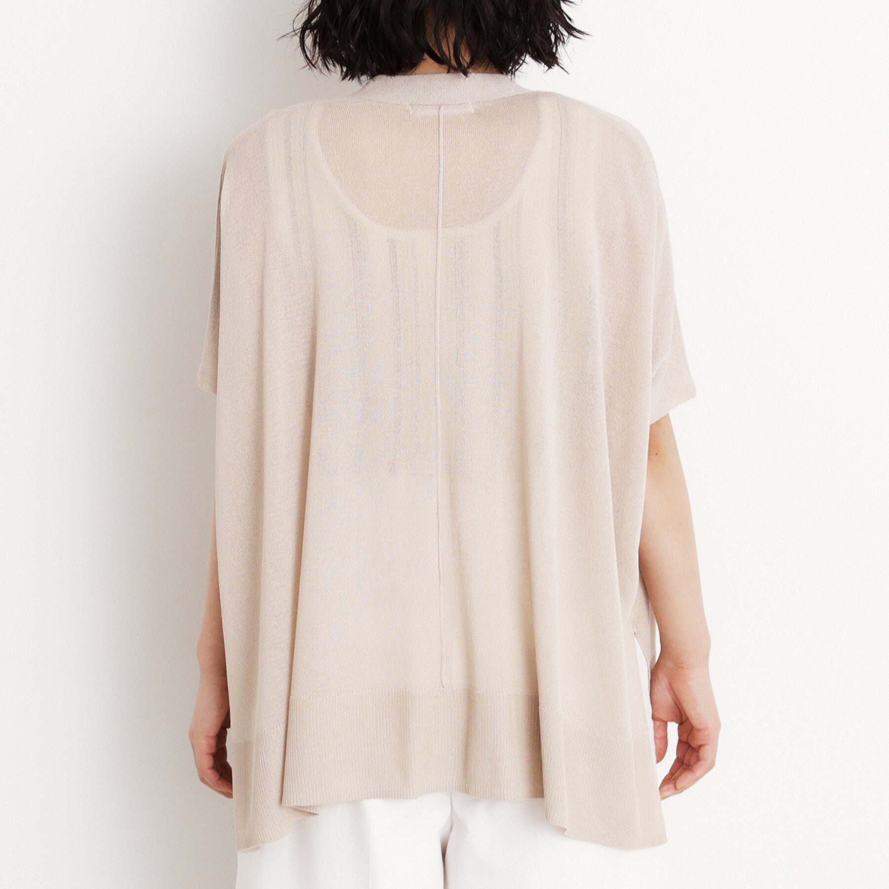 THE SHOP TK「ポンチョカーディガン【洗える/体型カバー】」|カーディガン|