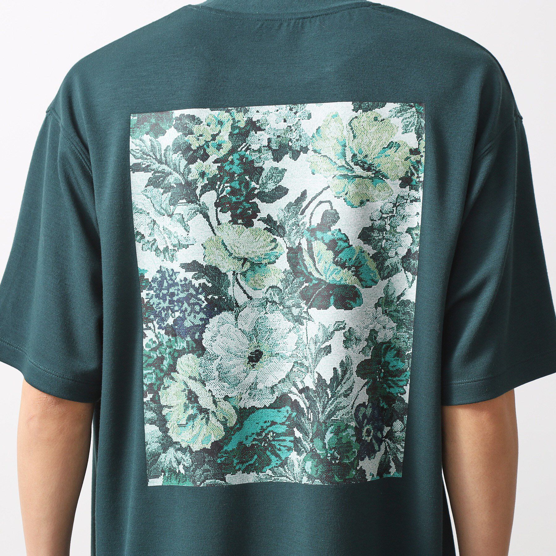 THE SHOP TK「ボタニカルプリントオーバーサイズ半袖Ｔシャツ」|Tシャツ・カットソー|