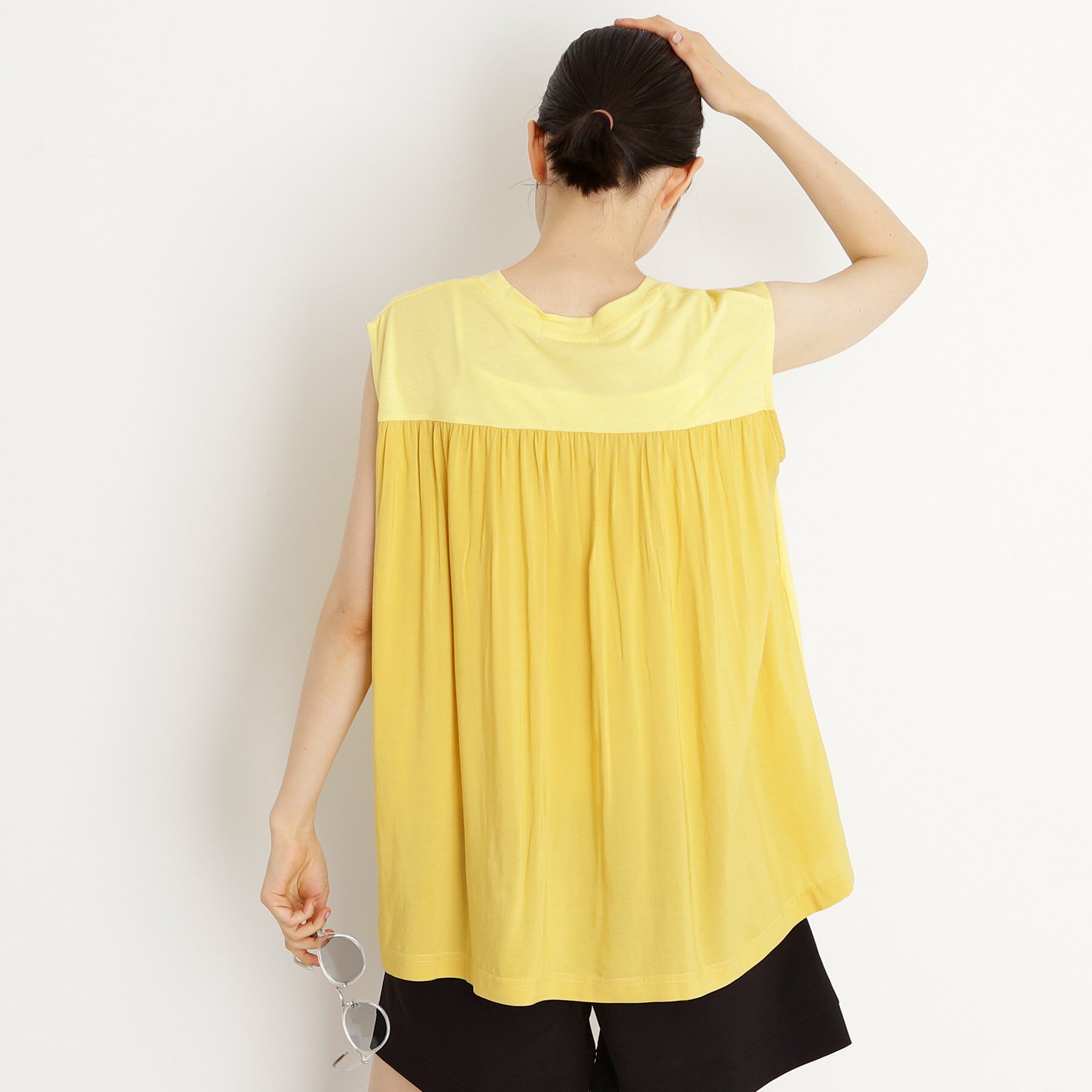 THE SHOP TK「異素材切替フォトプリントTシャツ【洗える】」|Tシャツ・カットソー|