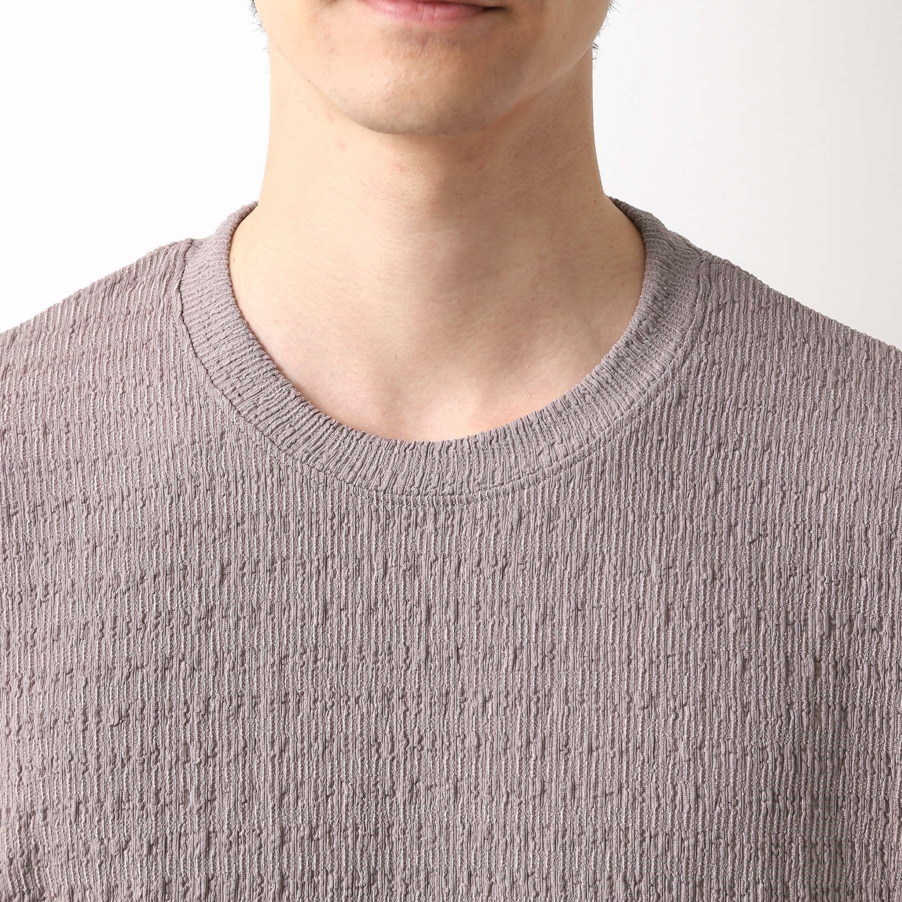 THE SHOP TK「楊柳ボーダー半袖Tシャツ【洗濯機OK】」|Tシャツ・カットソー|