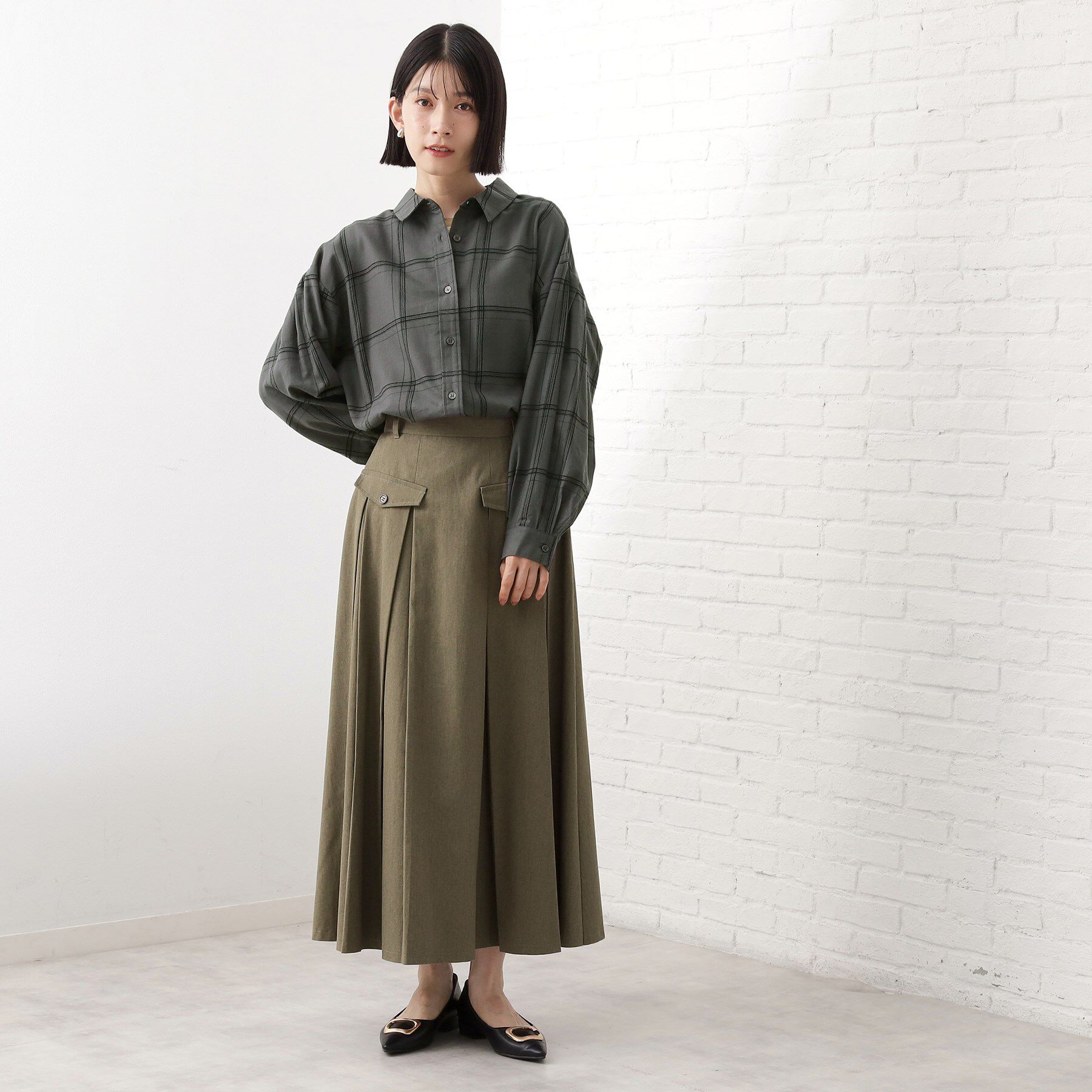 THE SHOP TK「インしてる風にも着られるチェックシャツ」|シャツ・ブラウス|