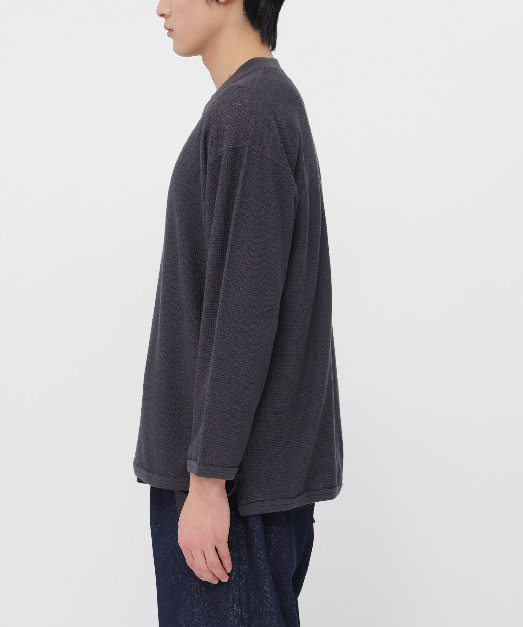 MHL.「COTTON JERSEY MESH TOP」|Tシャツ・カットソー|