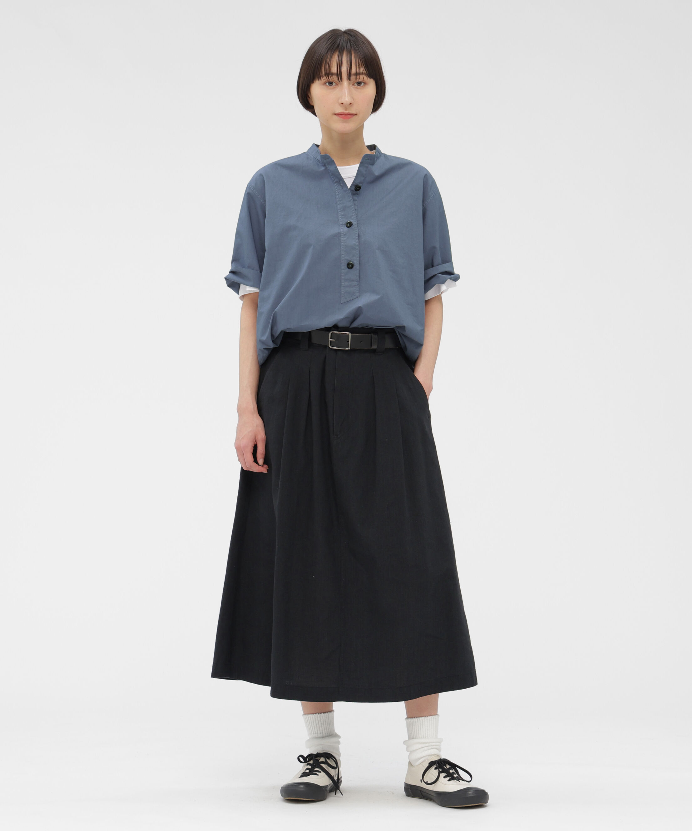 MHL.「COTTON RAMIE POPLIN SHIRT」|シャツ・ブラウス|