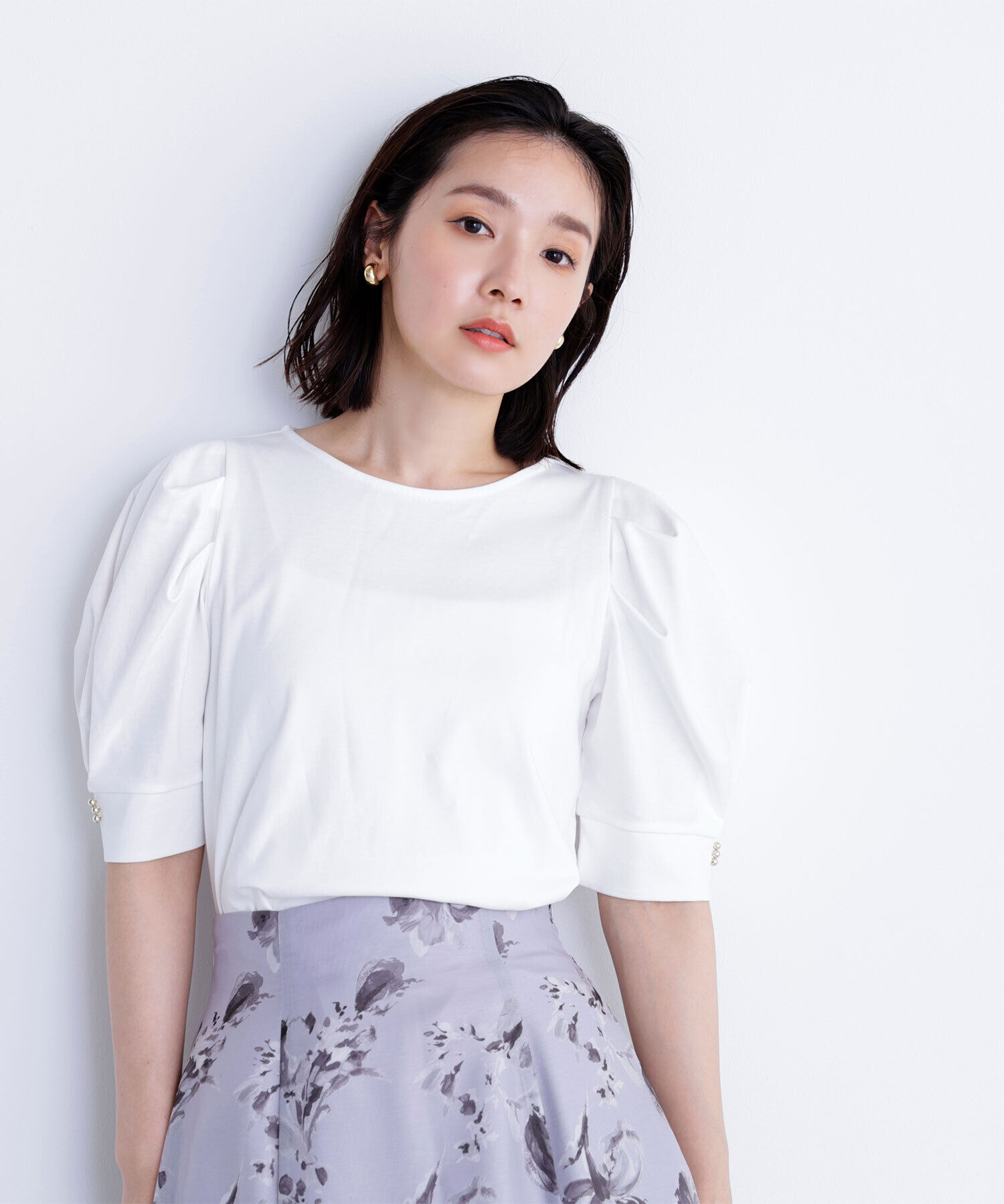  「パフスリーブカットソー」|Tシャツ・カットソー|