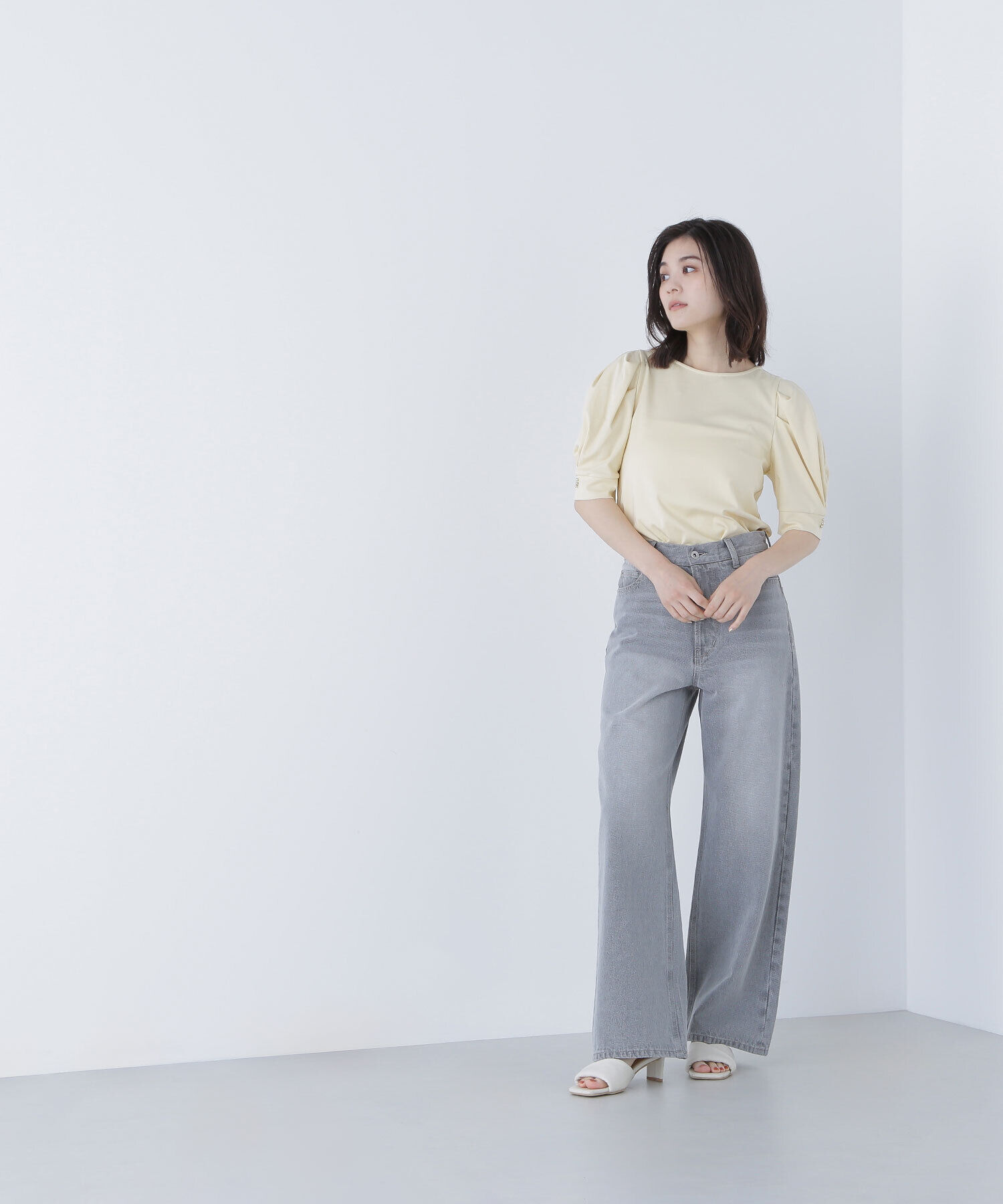  「パフスリーブカットソー」|Tシャツ・カットソー|