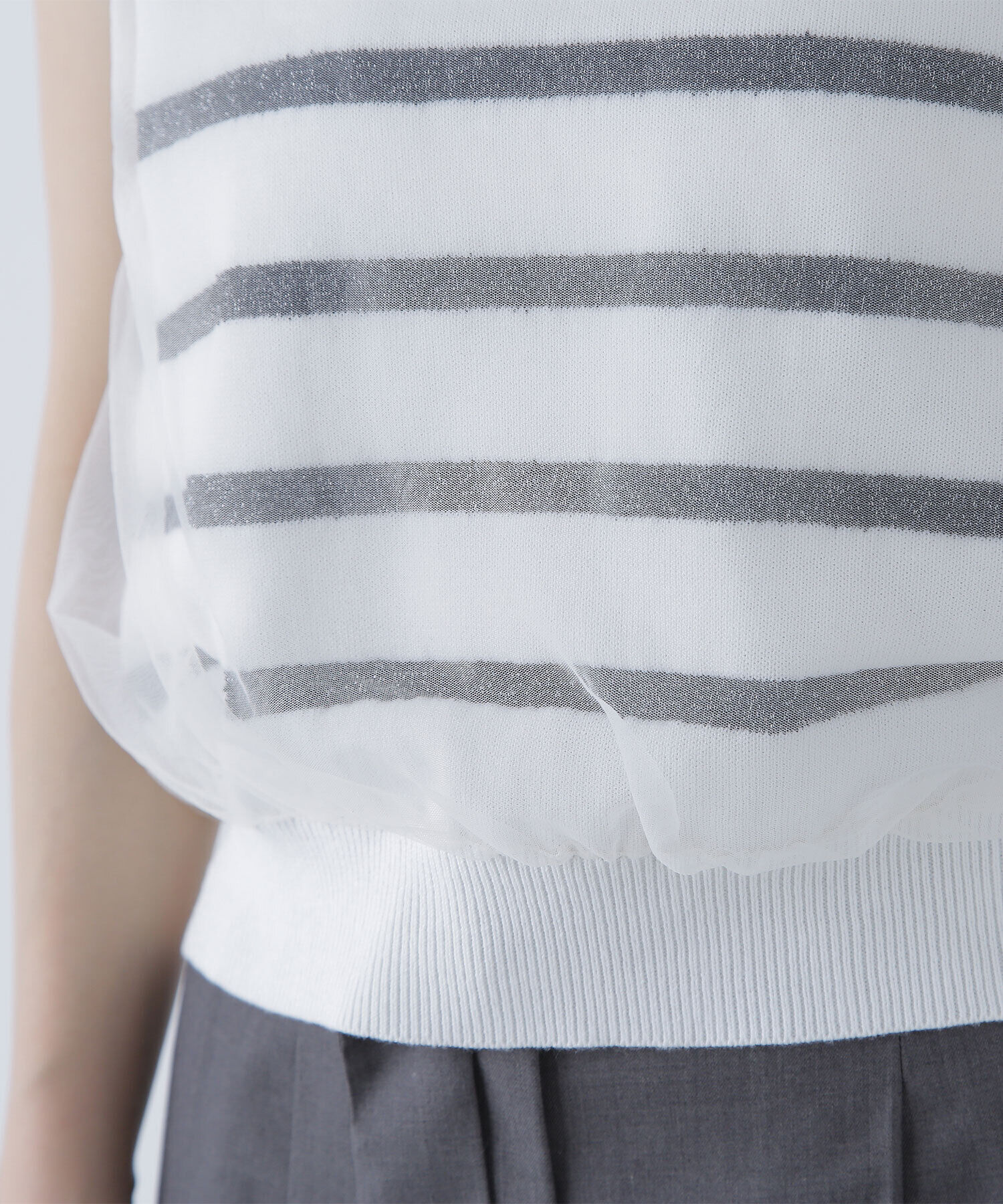  「チュールレイヤードニット」|ニット・セーター|