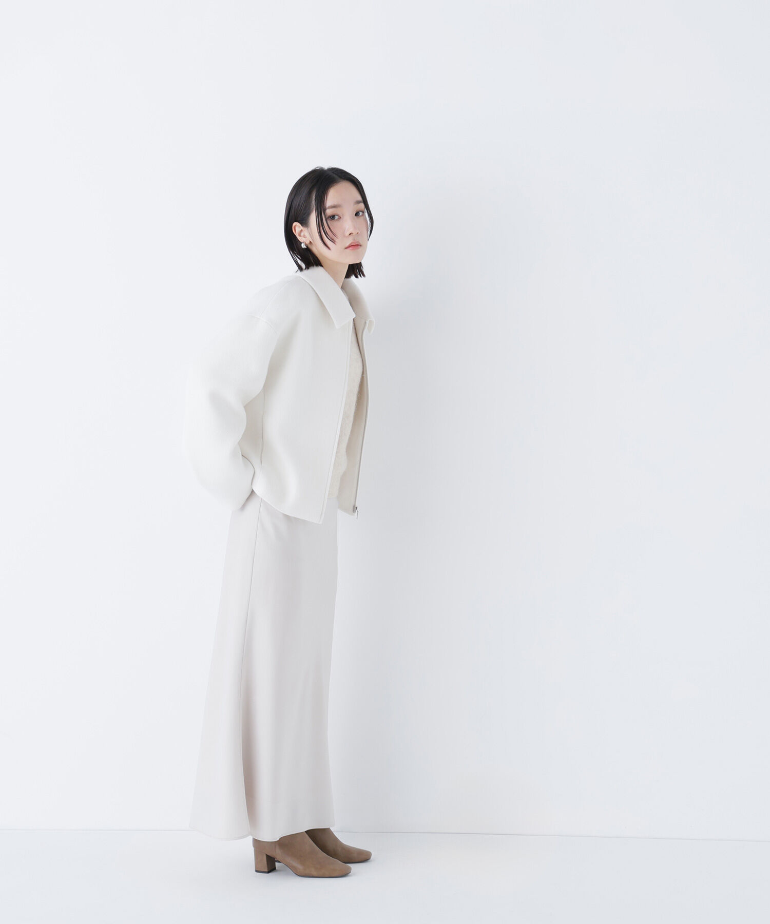  「バイアスサテンナロースカート」|スカート|