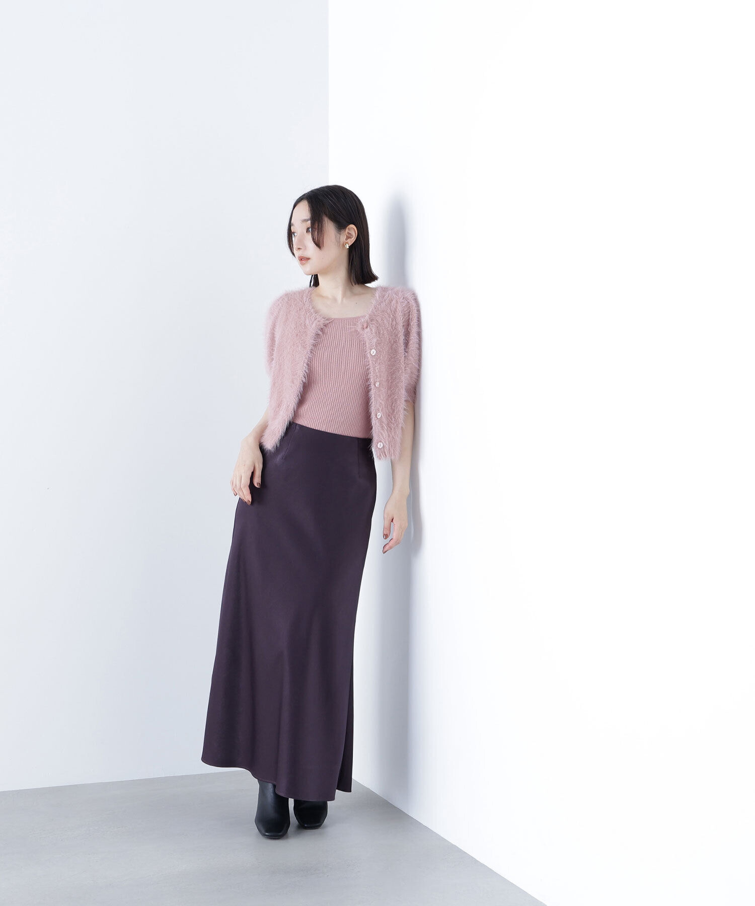  「バイアスサテンナロースカート」|スカート|