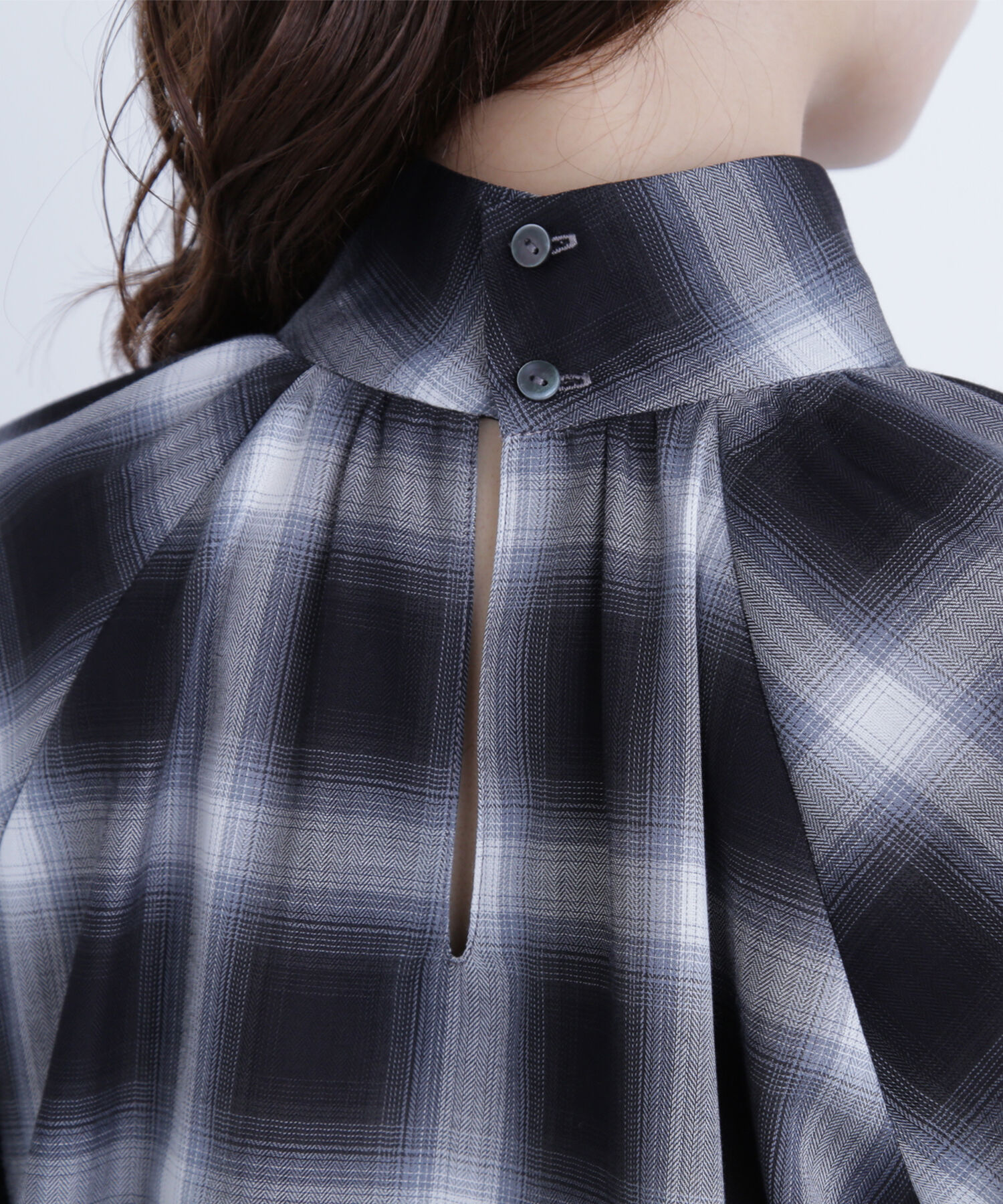  「チェックボウタイブラウス」|シャツ・ブラウス|