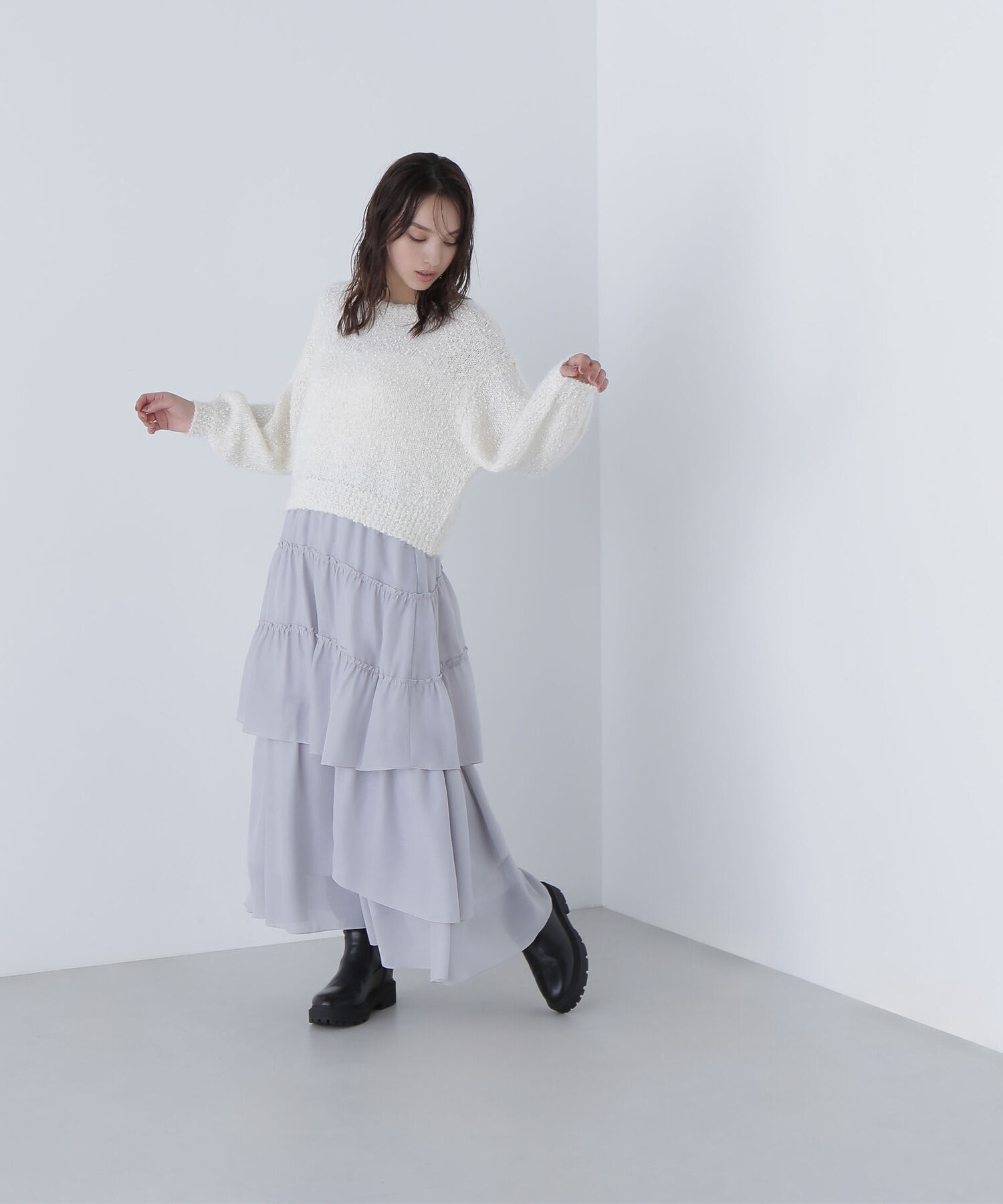  「フェザーネップニット」|ニット・セーター|