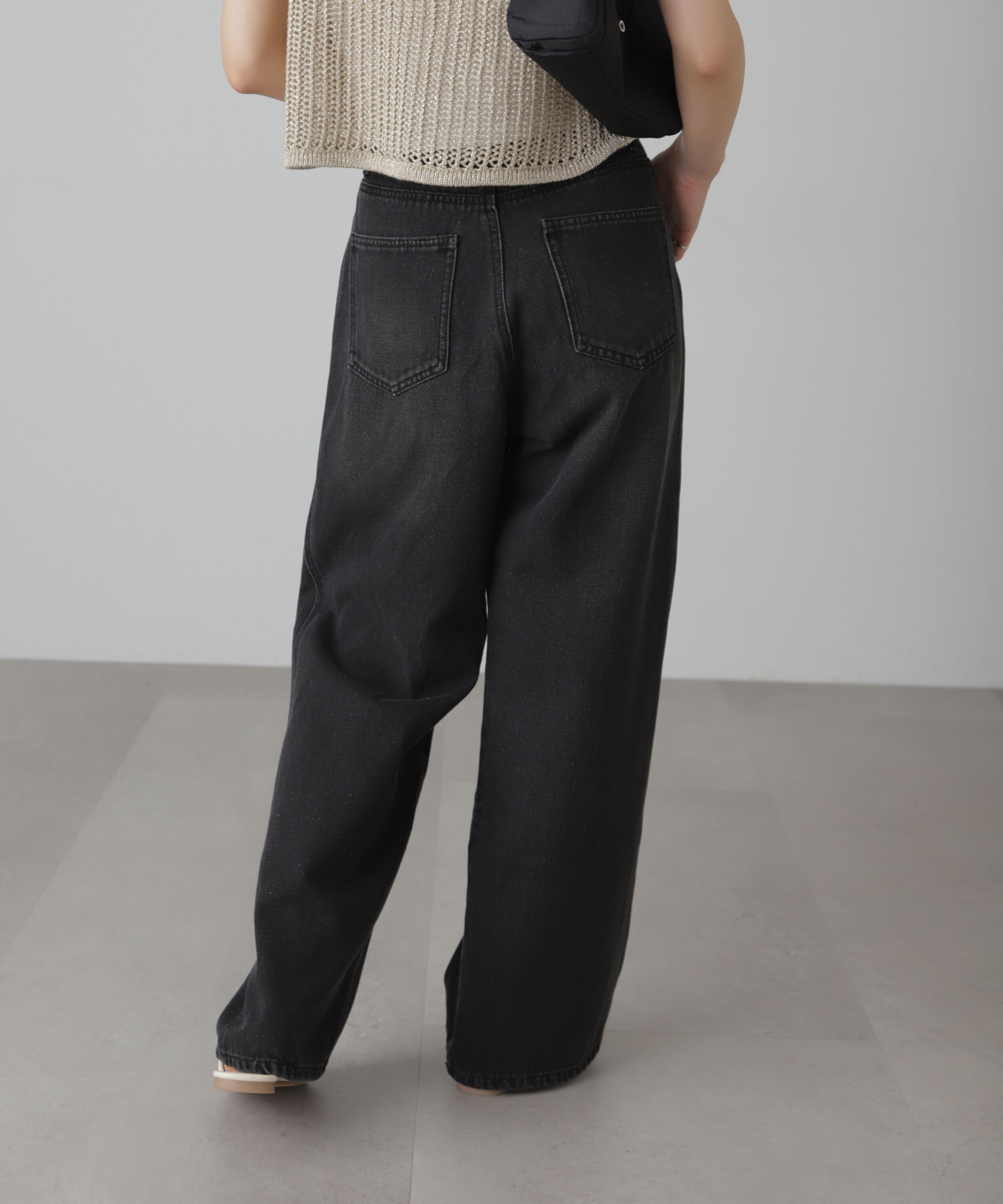  「[XS-Lサイズ展開]サイドパネルヴィンテージライクワイドデニム」|その他|