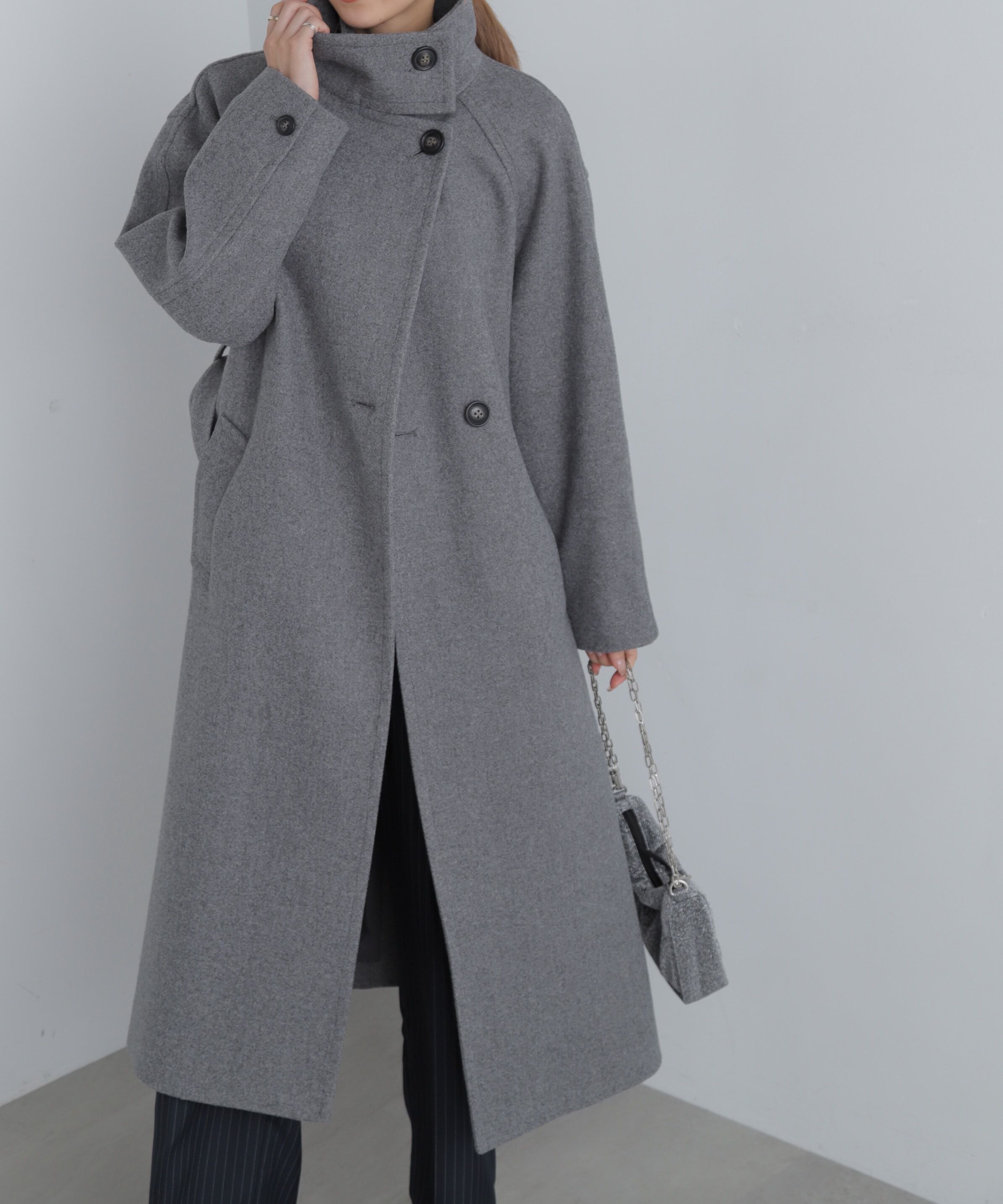  「スタンドカラーロングコート」|その他|