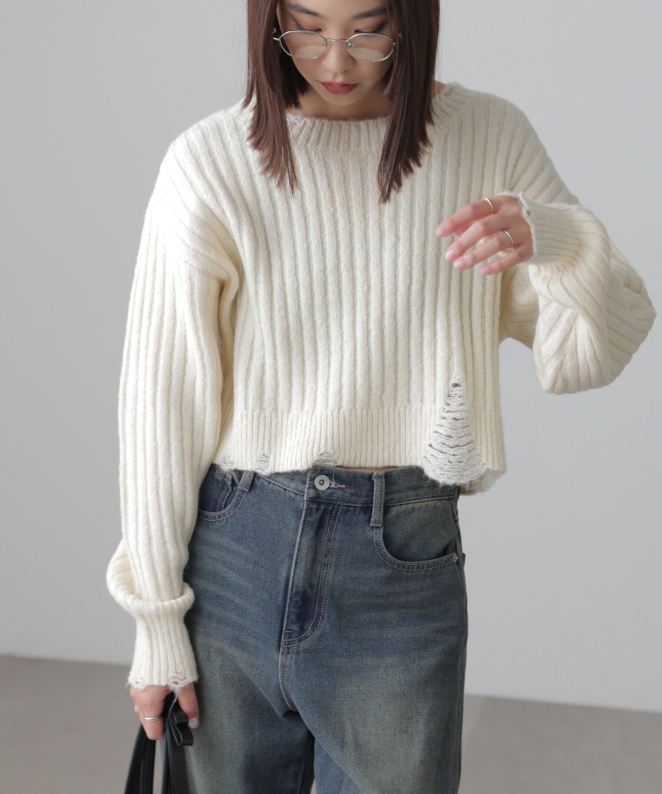  「クラッシュニット」|ニット・セーター|