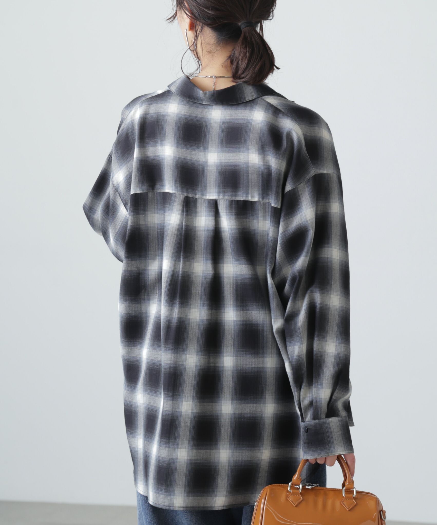  「オンブレチェックビッグシャツ」|シャツ・ブラウス|