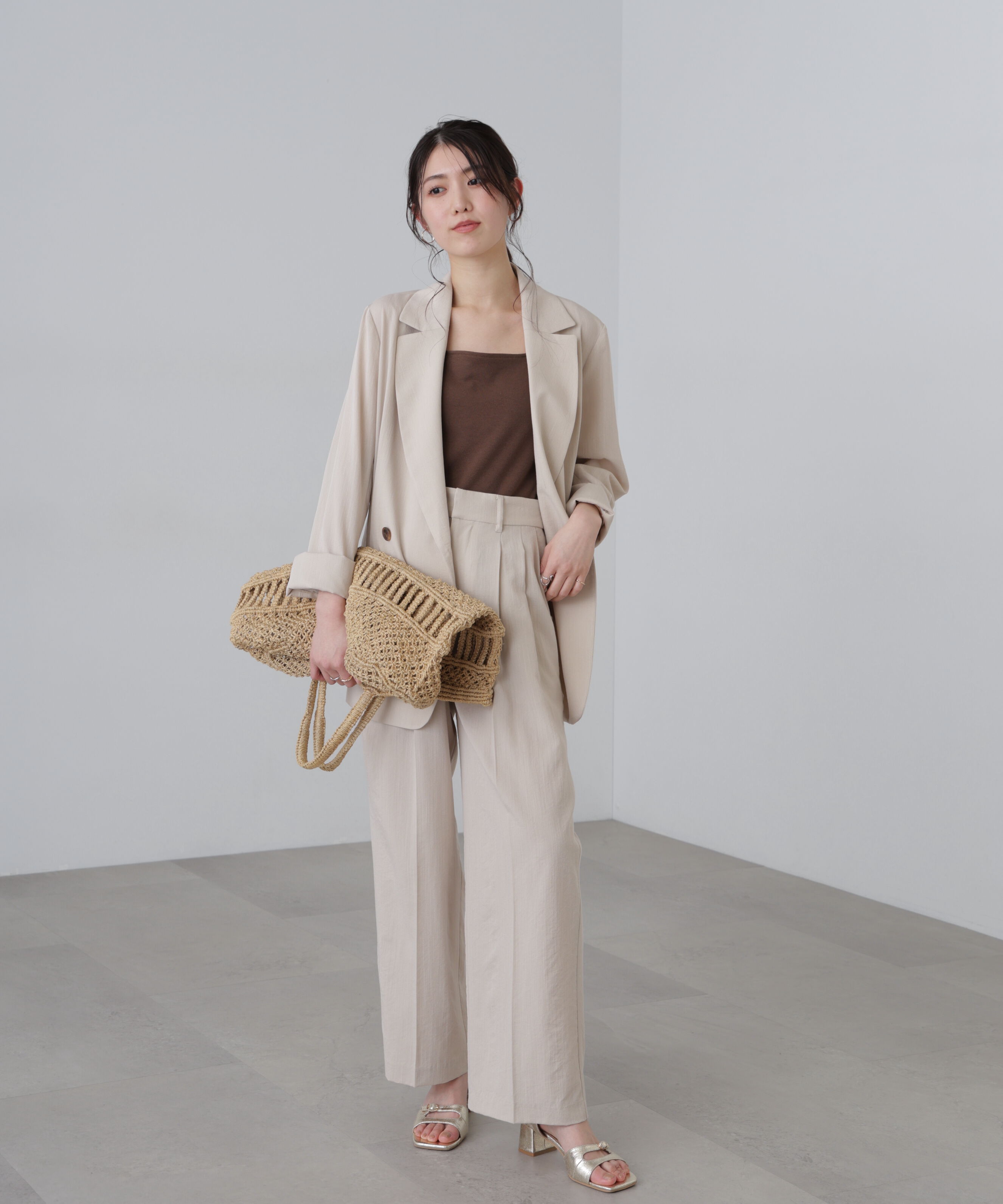  「麻調合繊ダブルブレストジャケット」|その他|