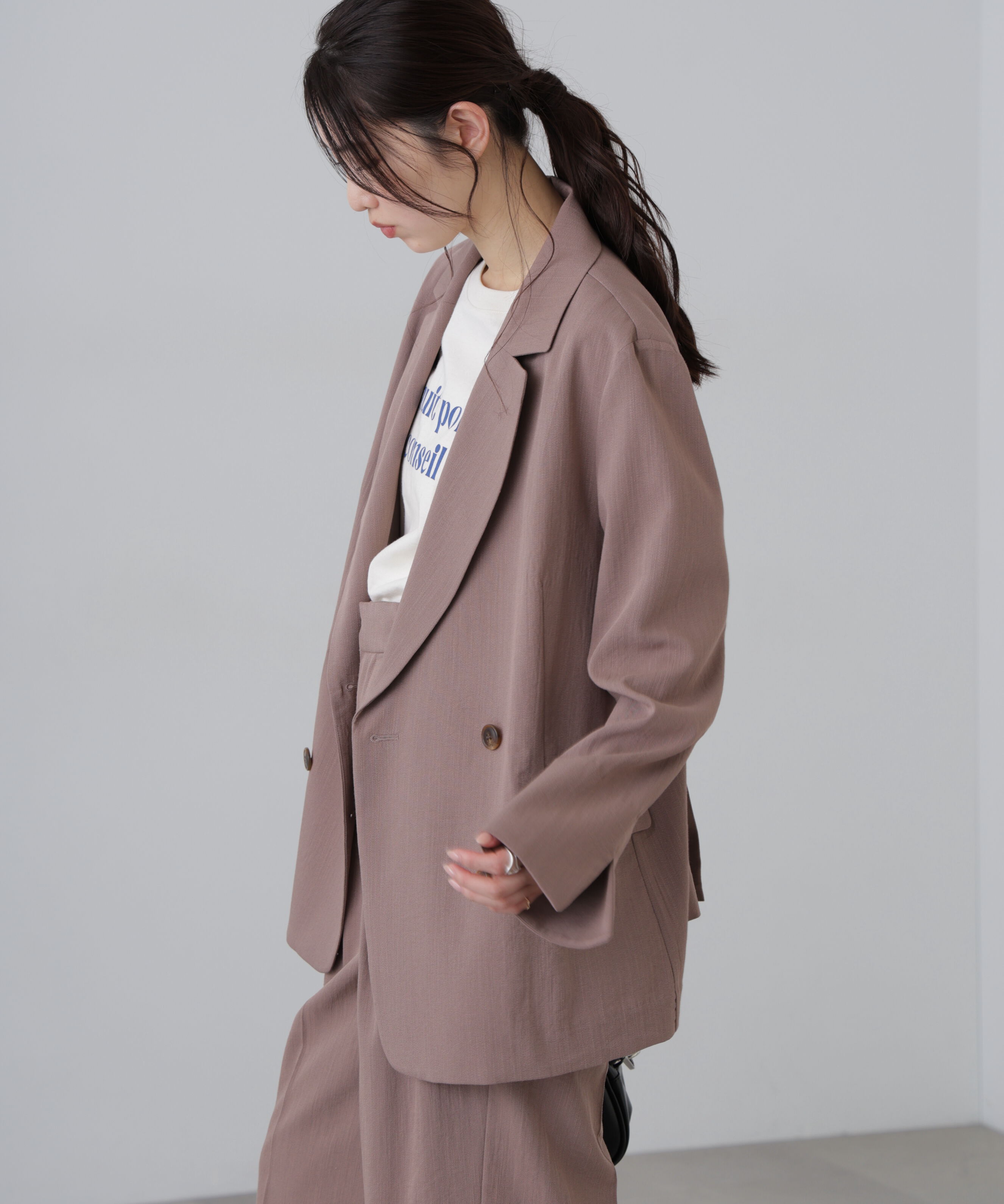  「麻調合繊ダブルブレストジャケット」|その他|