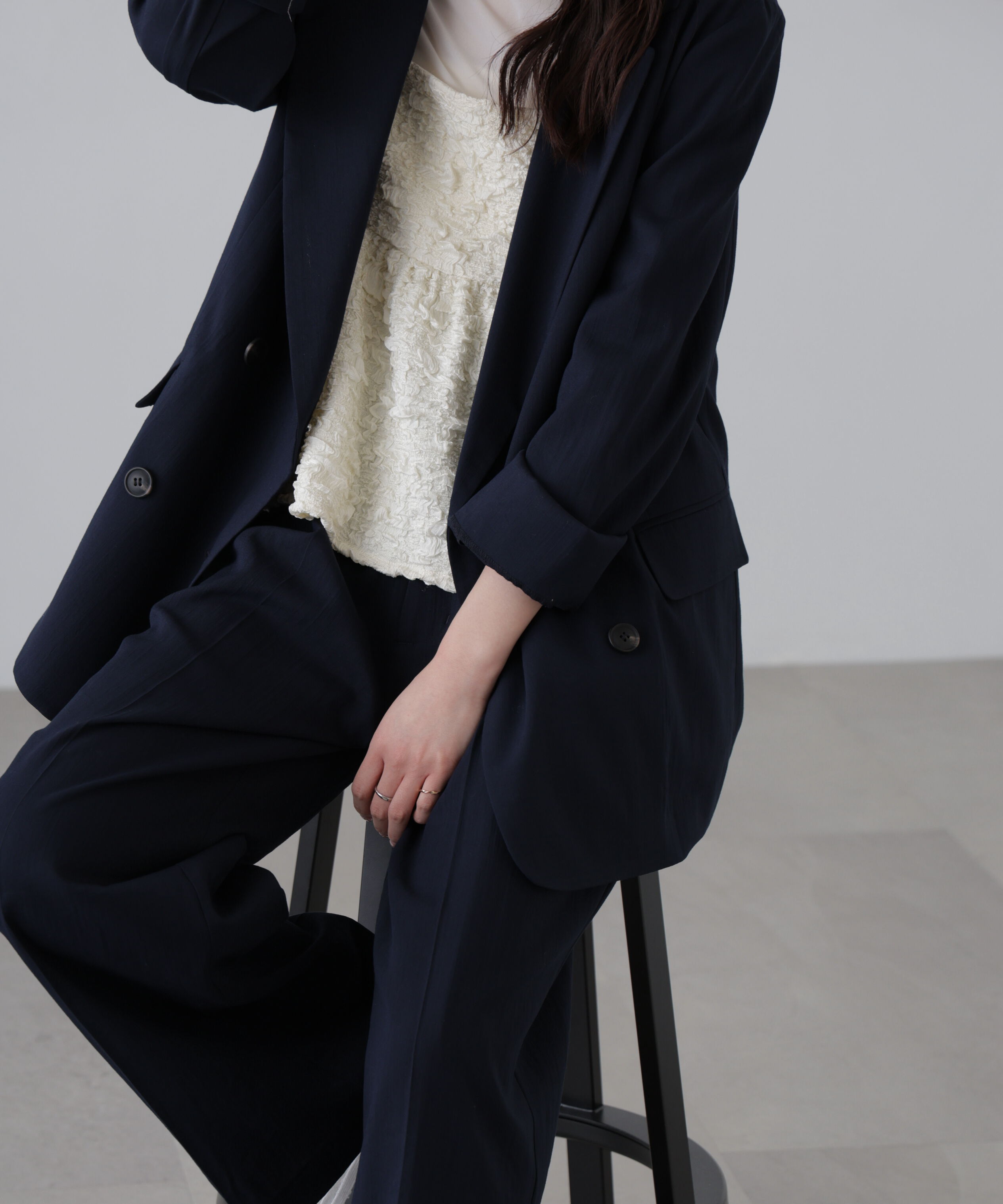  「麻調合繊ダブルブレストジャケット」|その他|