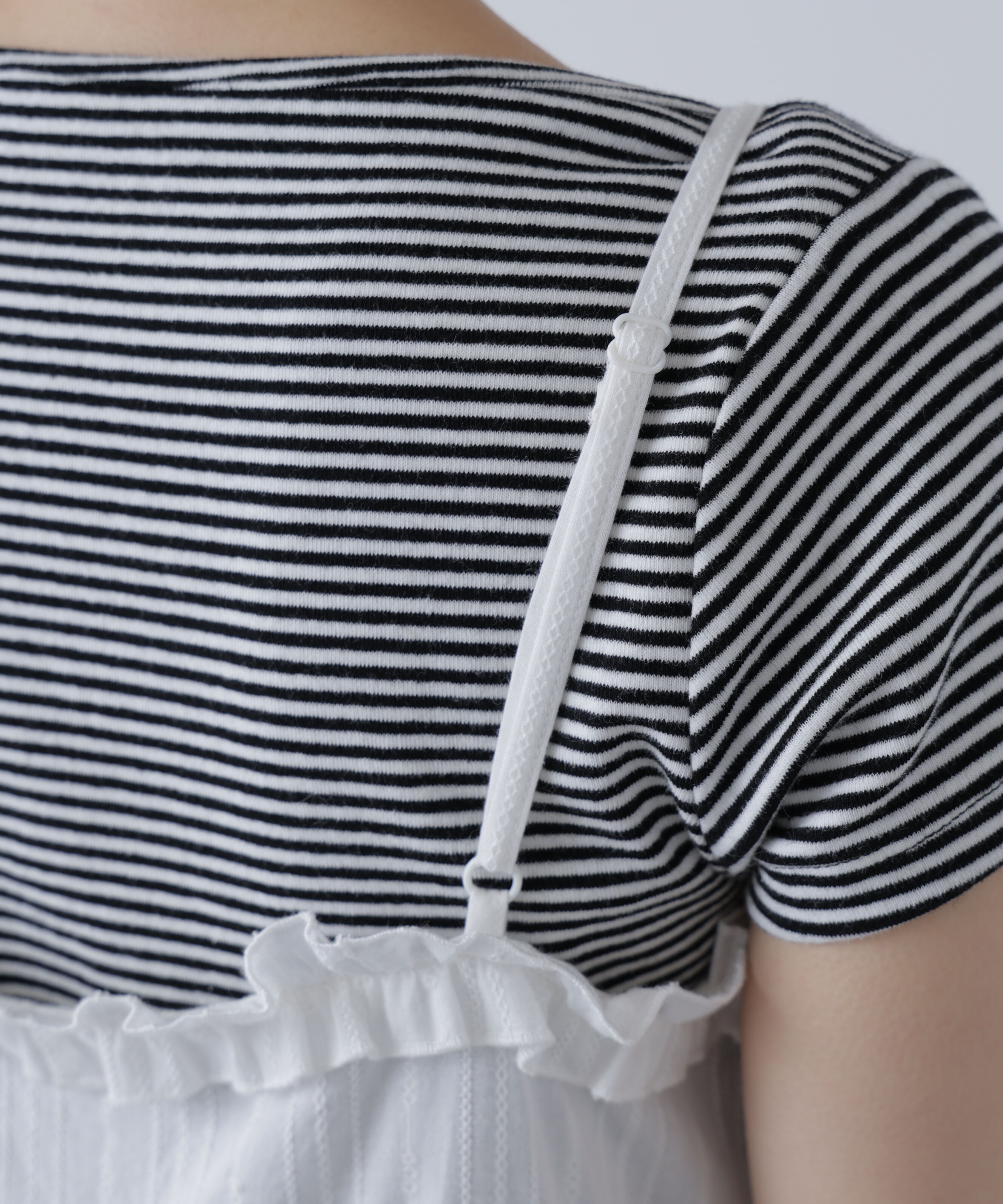  「コットンティアードキャミミニワンピース」|ワンピース|