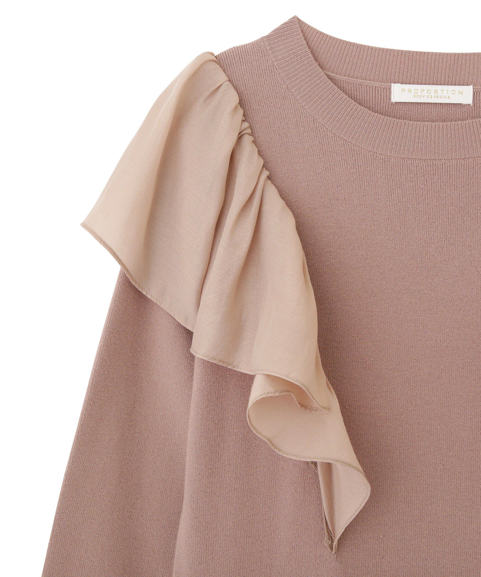 PROPORTION BODY DRESSING「ラッフルAラインニットワンピース」|ワンピース|