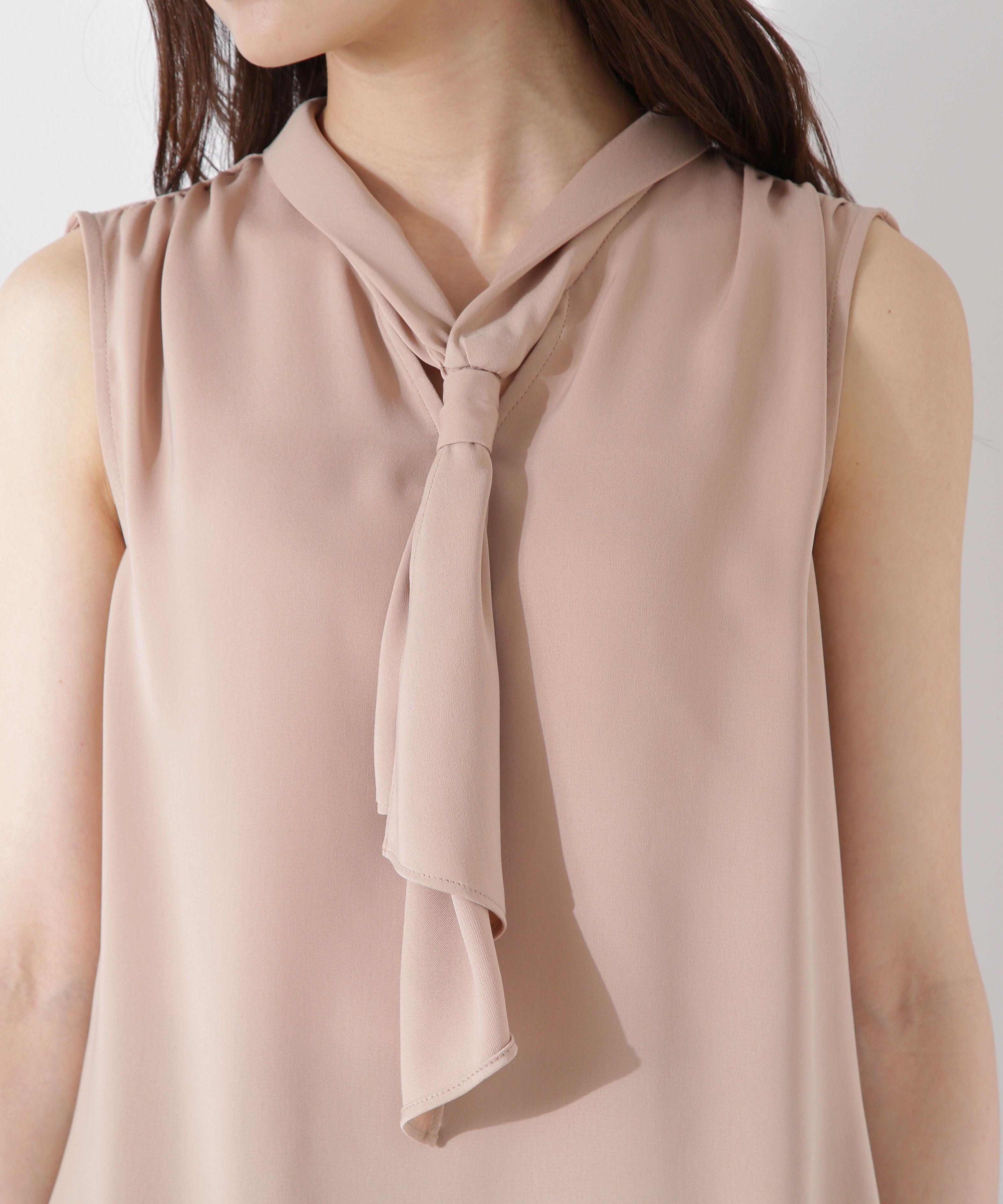 PROPORTION BODY DRESSING「パール付きフリルタイブラウス」|シャツ・ブラウス|