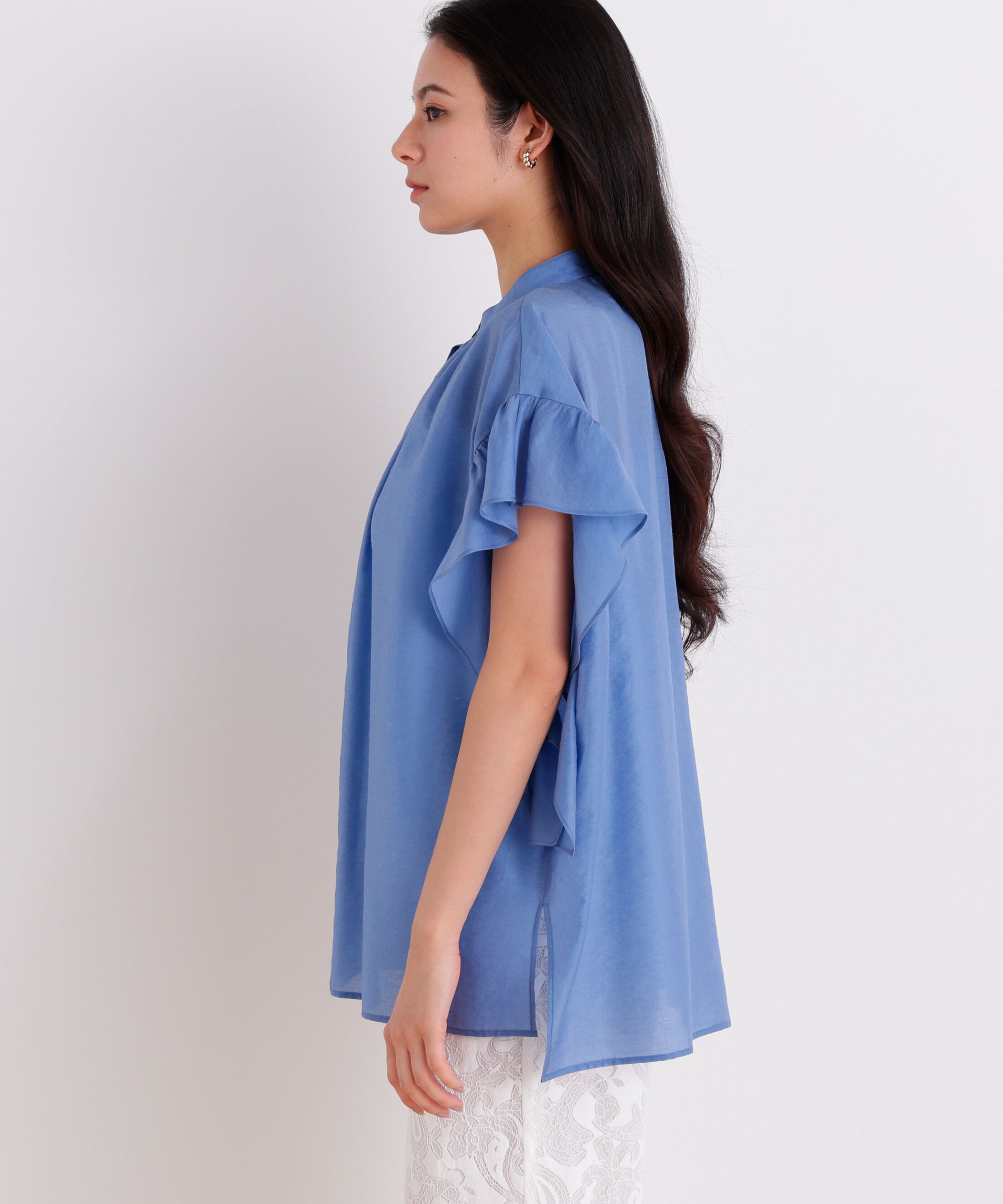  「ラッフルスリーブブラウス」|シャツ・ブラウス|