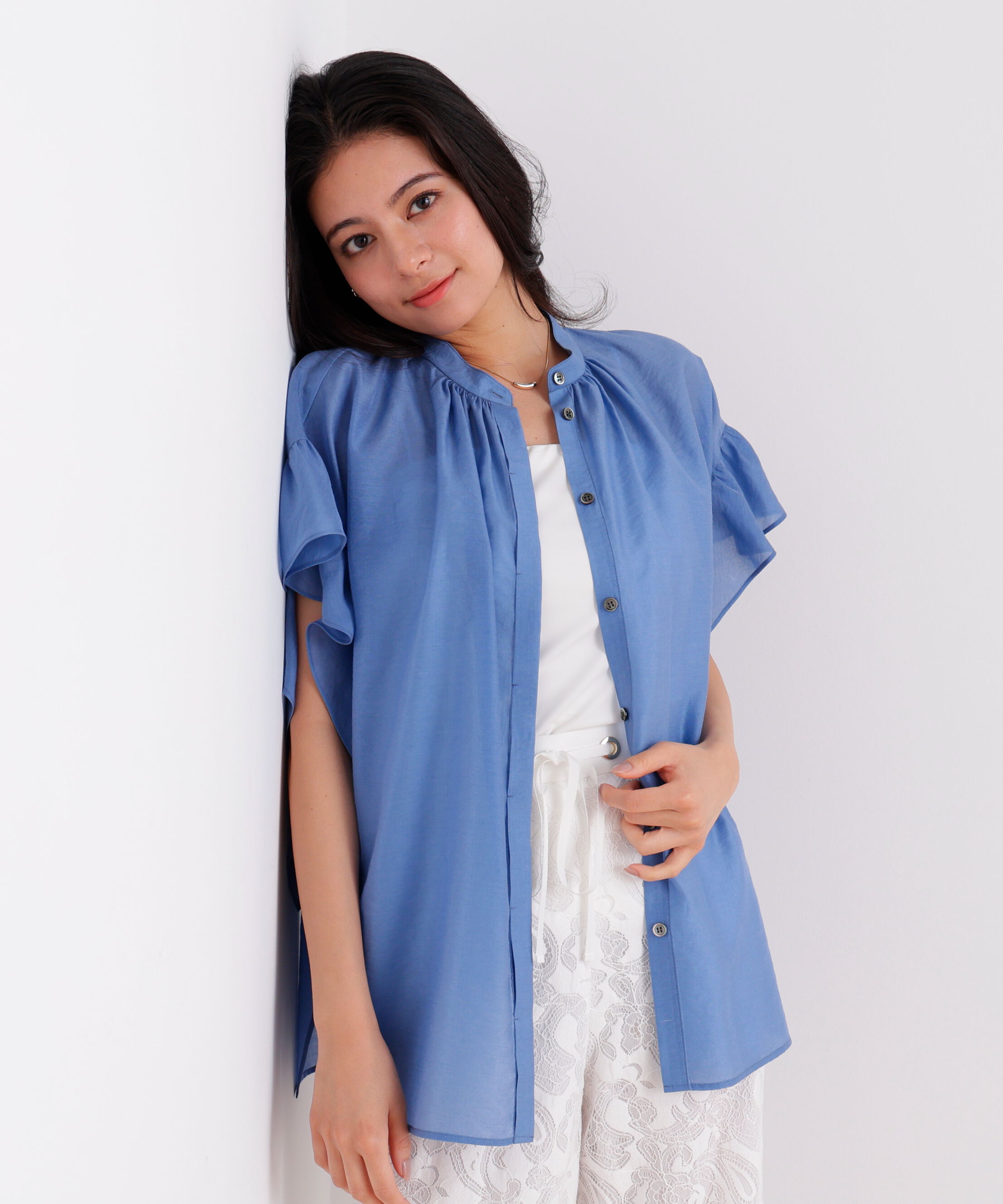  「ラッフルスリーブブラウス」|シャツ・ブラウス|