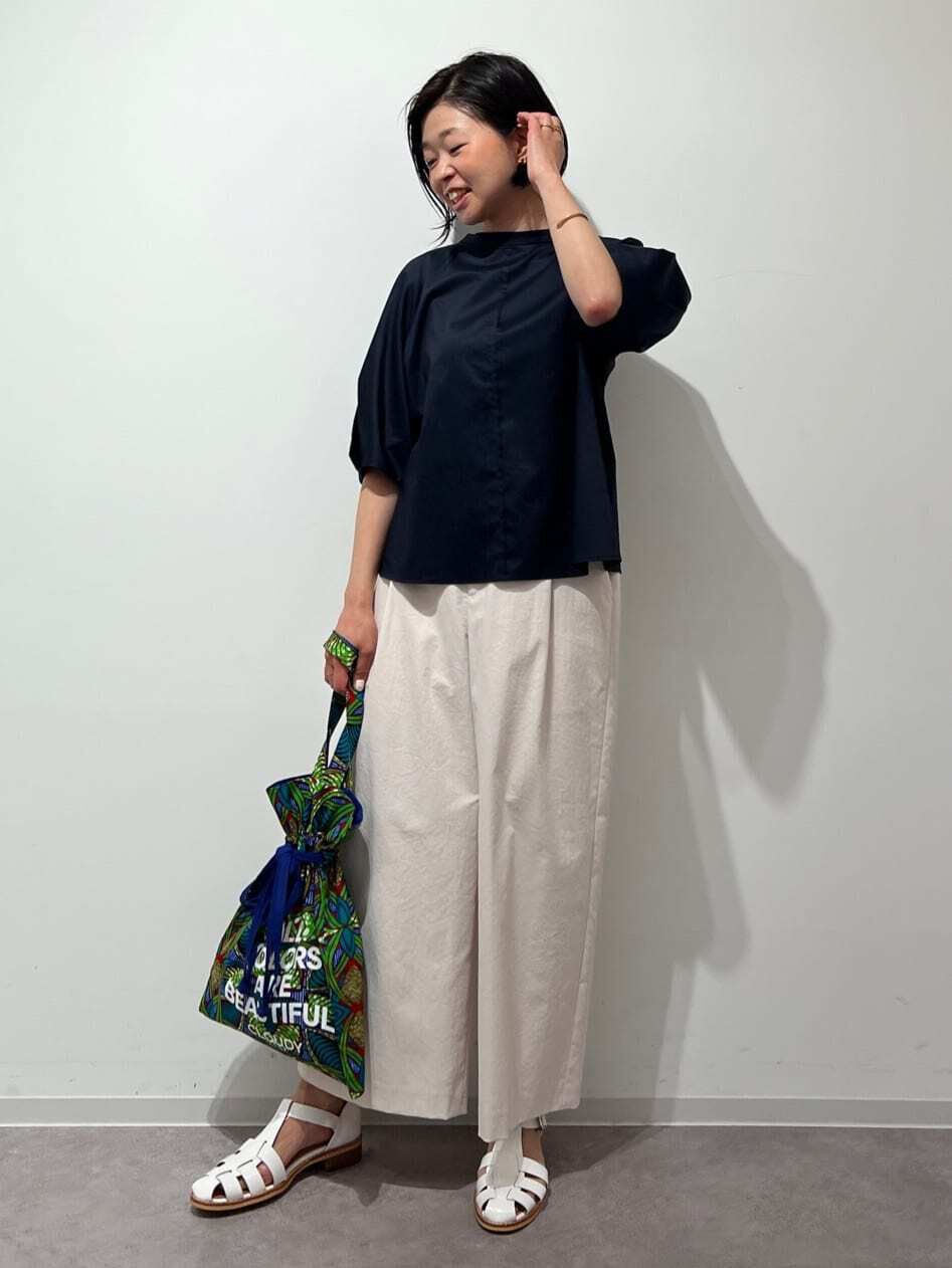  「◆クールマックス綿麻短丈ワイドパンツ」|その他|