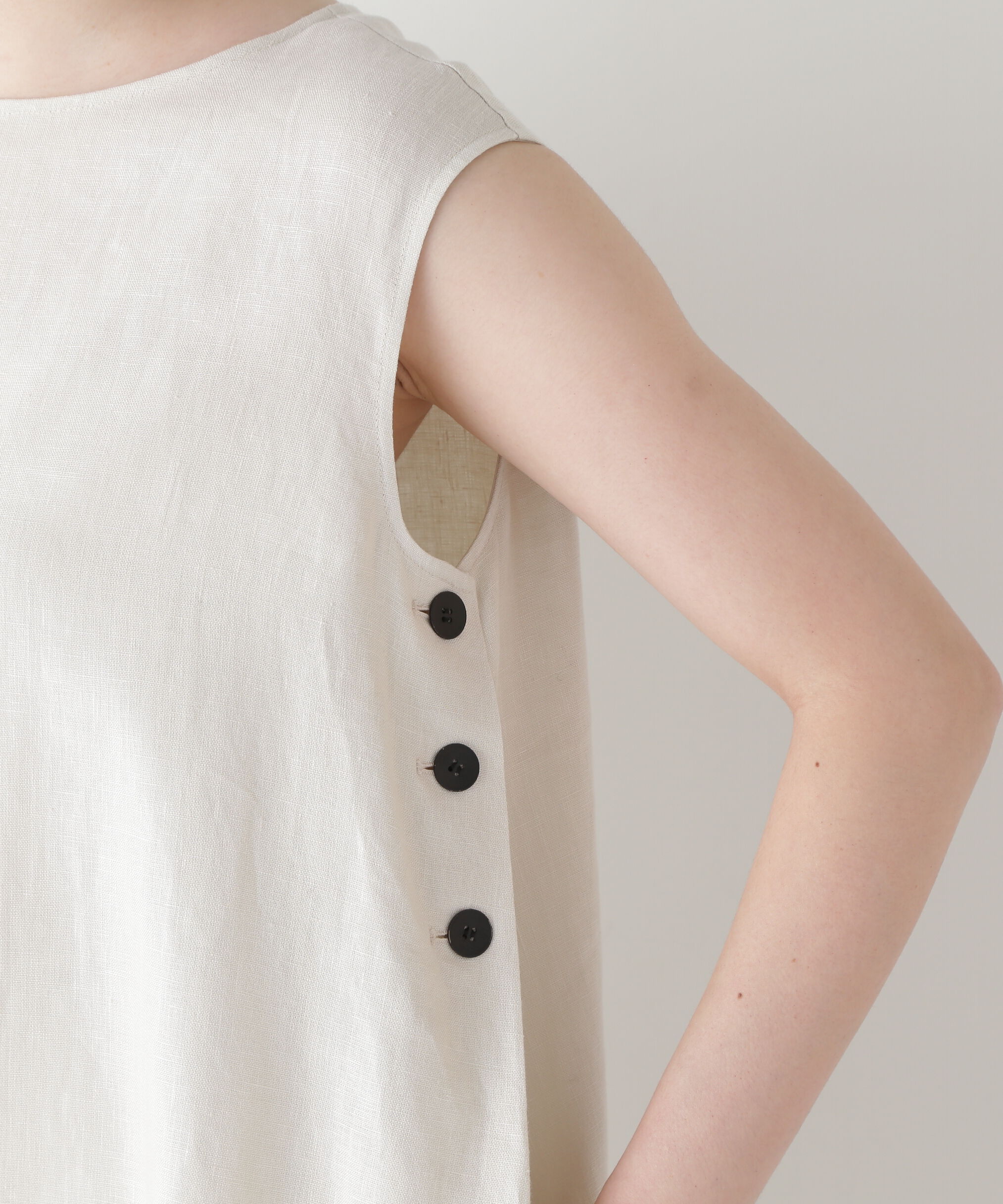  「◆リネンボートネックロングワンピース」|ワンピース|