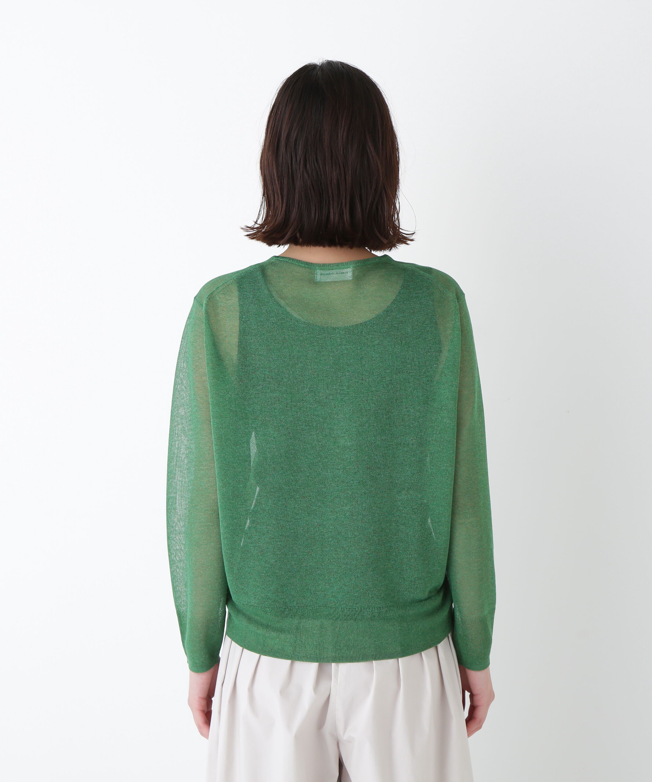  「◆ハイゲージラメクルーネックプルオーバー」|ニット・セーター|