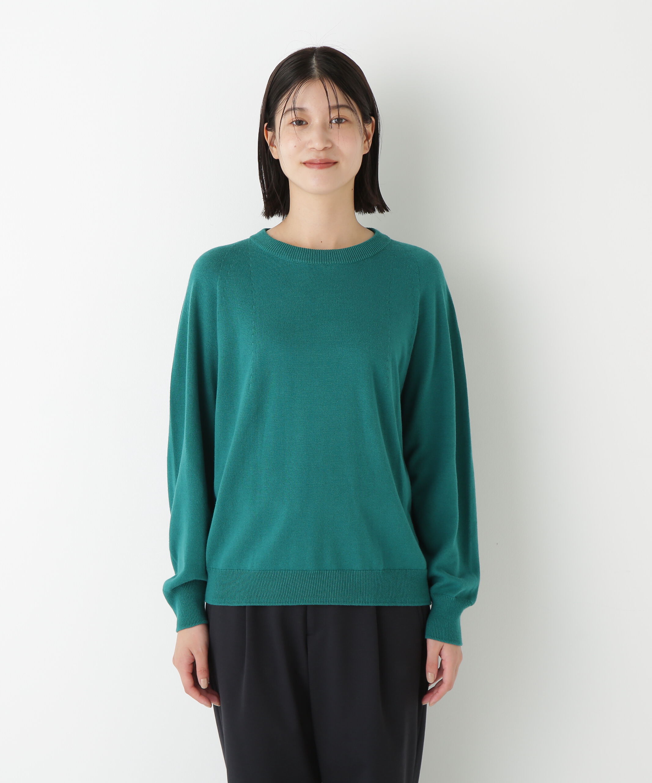  「◆コットンミックスドルマンプルオーバー」|ニット・セーター|