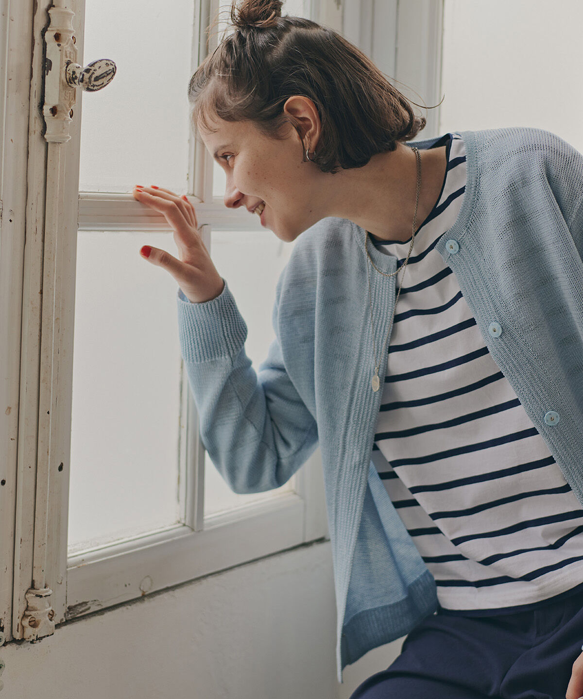  「◆≪ウォッシャブル≫先染めチェックストレートパンツ」|その他|