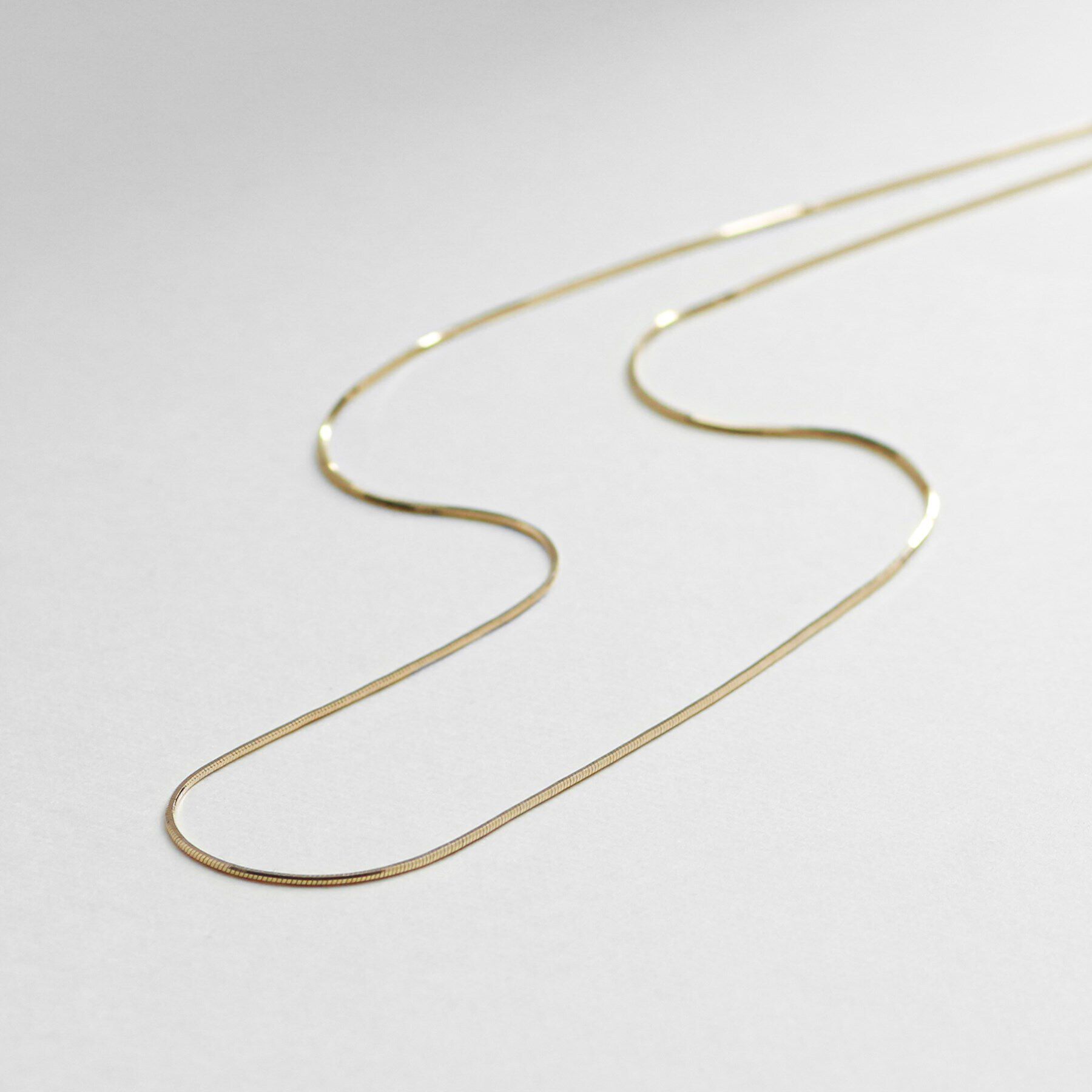 COCOSHNIK「K10コンパクトチェーン チョーカー」|ネックレス|イエローゴールド(1