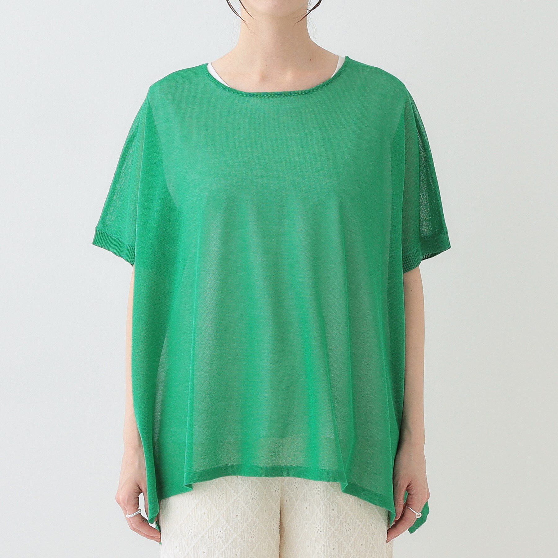 SHOO･LA･RUE「【2点セット】インせず着られるシアーニット＋タンクトップ」|その他|