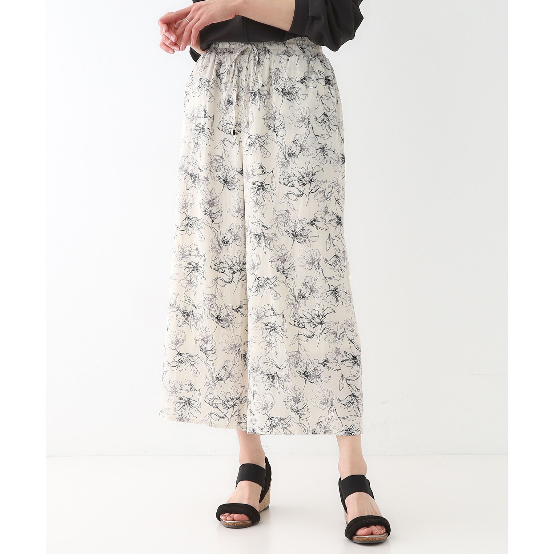 SHOO･LA･RUE「【高レビュー/着丈選べる】さらり柔らか マットサテンワイドパンツ」|その他|