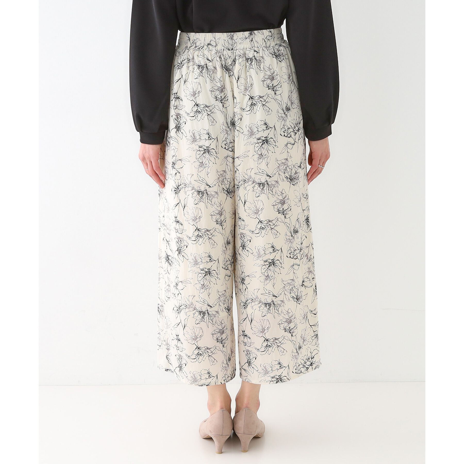 SHOO･LA･RUE「【高レビュー/着丈選べる】さらり柔らか マットサテンワイドパンツ」|その他|