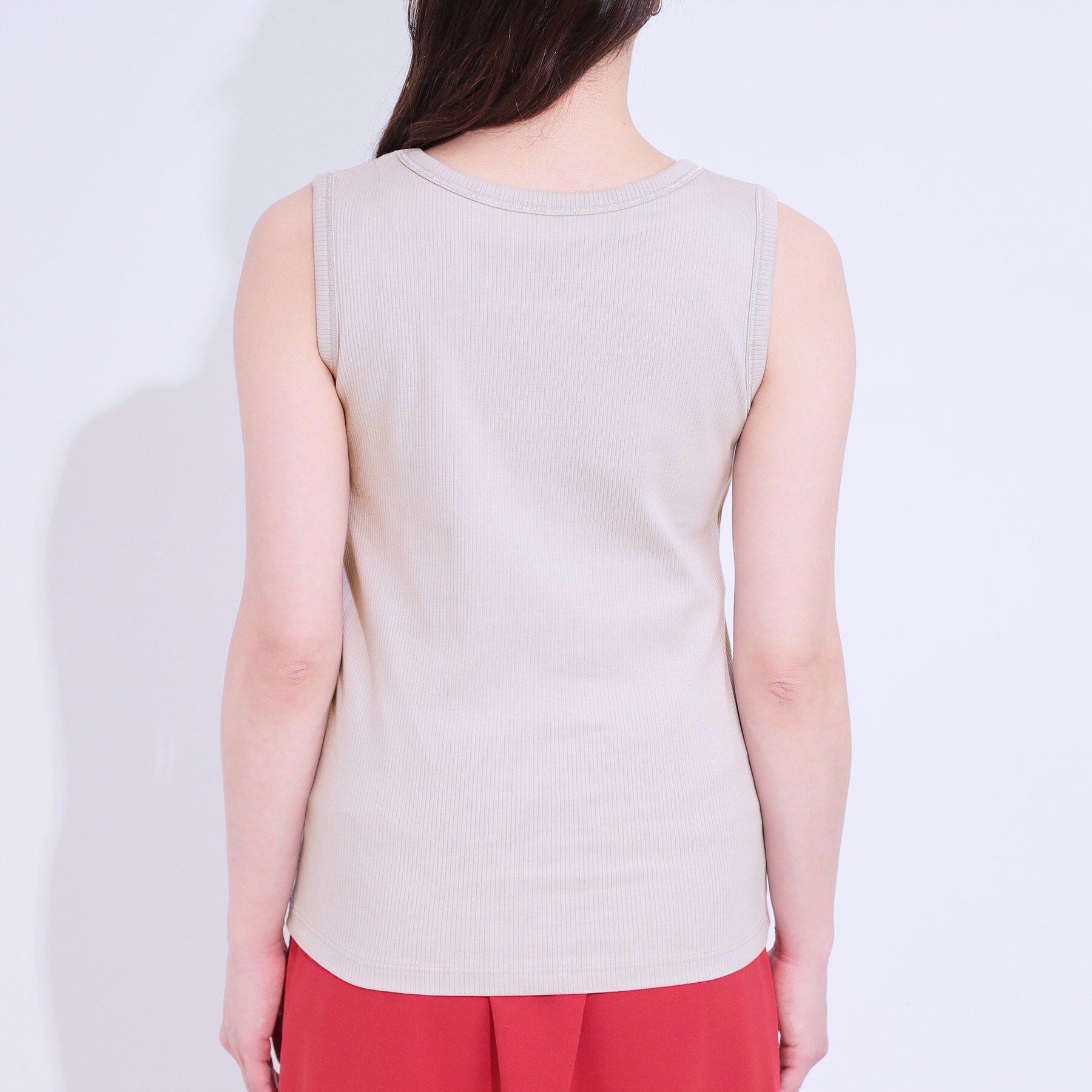 SHOO･LA･RUE「カップ付きテレコタンクトップ」|キャミソール|