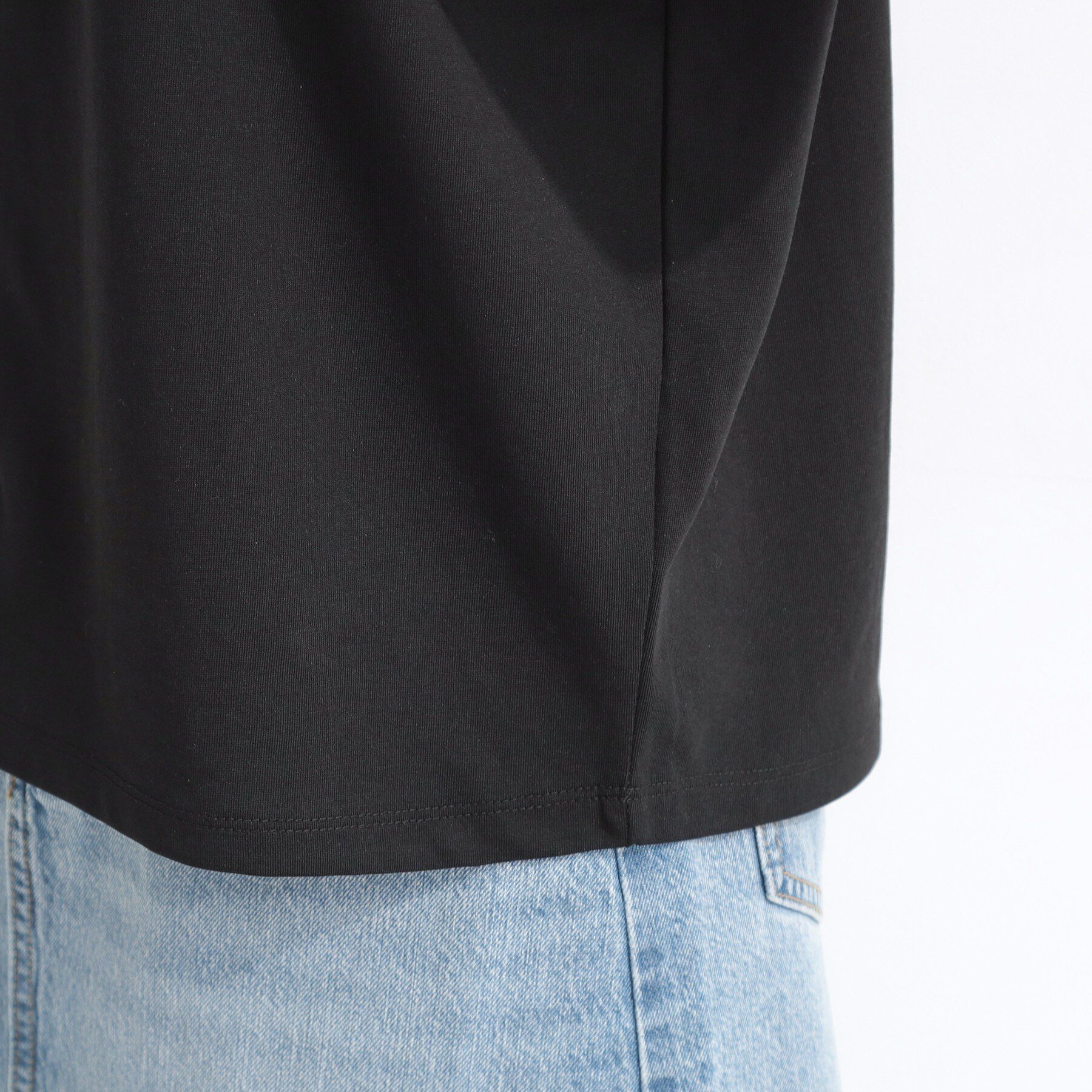 SHOO･LA･RUE「【S-LL/UV/プチプラ】お袖タックで好印象 デザインTシャツ」|Tシャツ・カットソー|