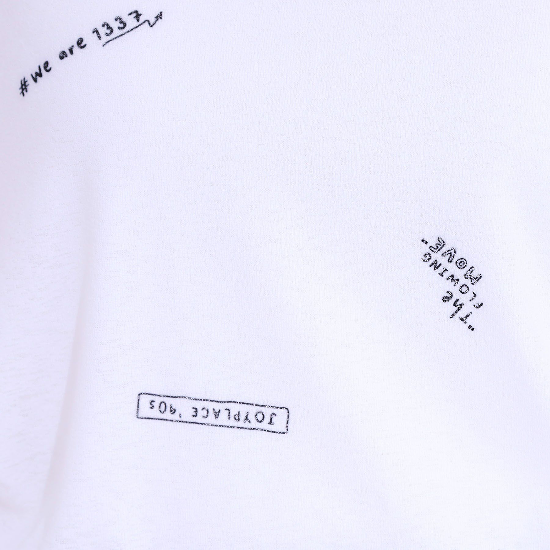 SHOO･LA･RUE「【洗える/S-LL】ゆるっとこなれ見え 総柄プリント シアーTシャツ」|Tシャツ・カットソー|