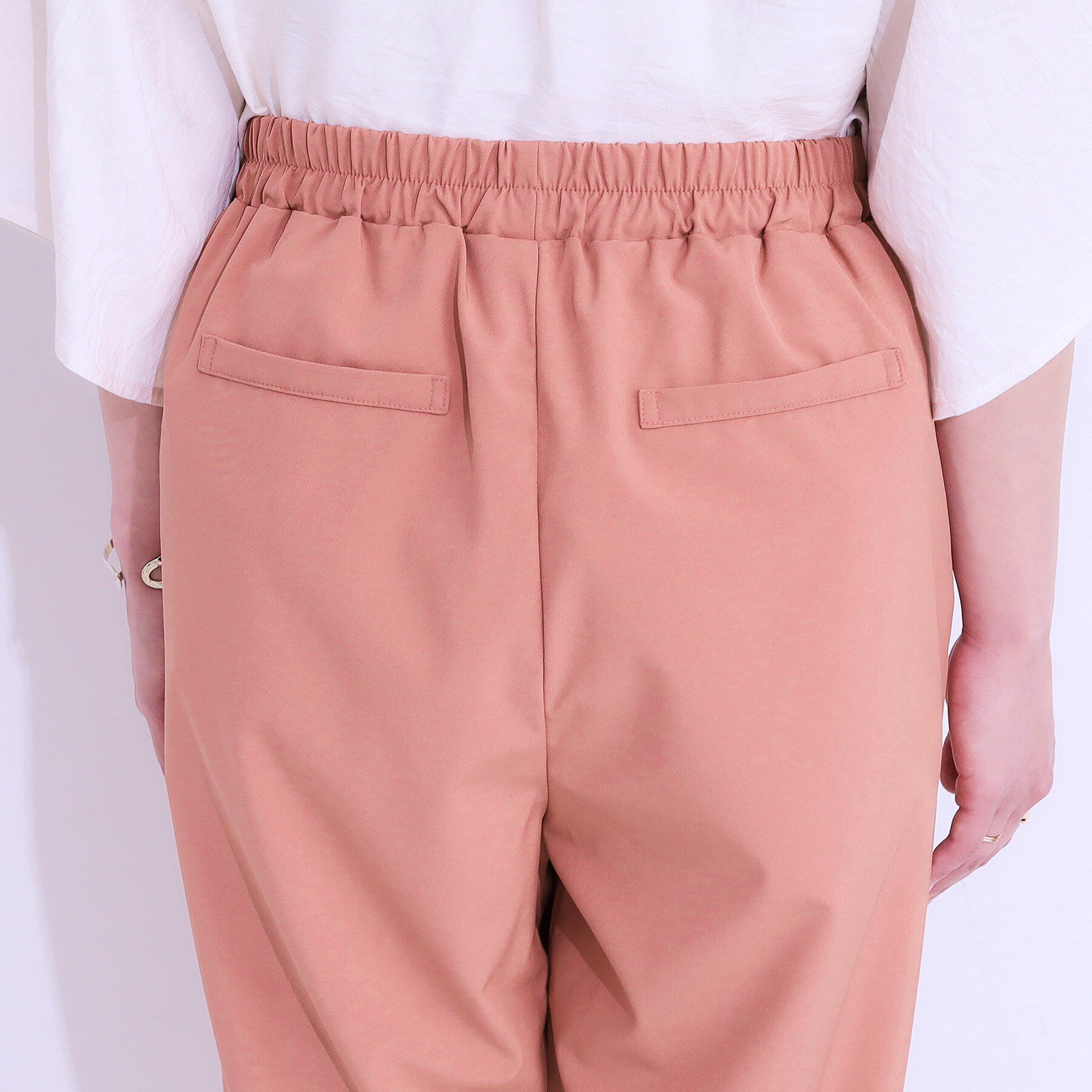 SHOO･LA･RUE「【SS-3L/ひんやり/吸水速乾/UV】軽量でさらりと穿ける テーパードパンツ」|その他|