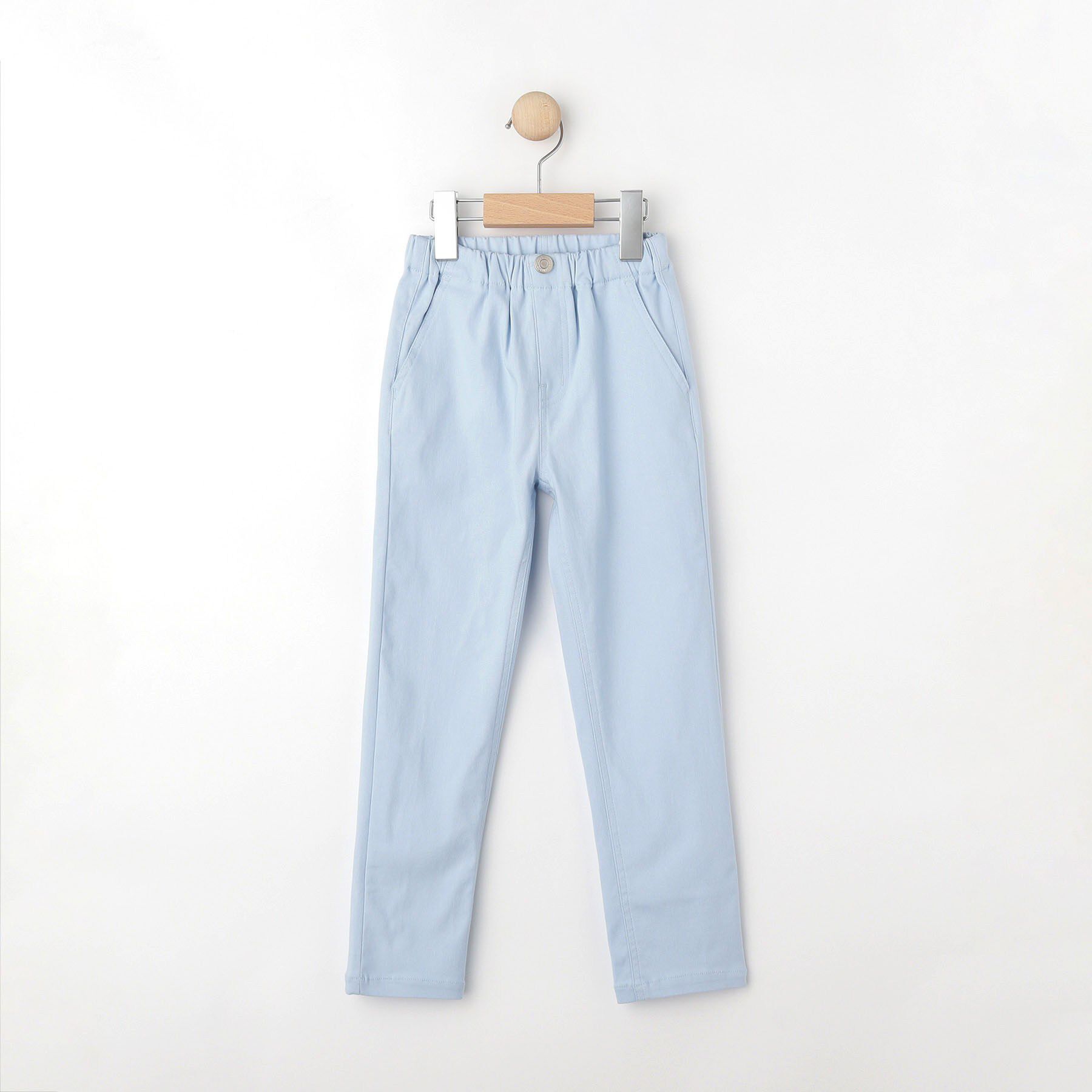 SHOO･LA･RUE「【100-150cm】ストレッチスキニーパンツ」|その他|サックスブルー(09