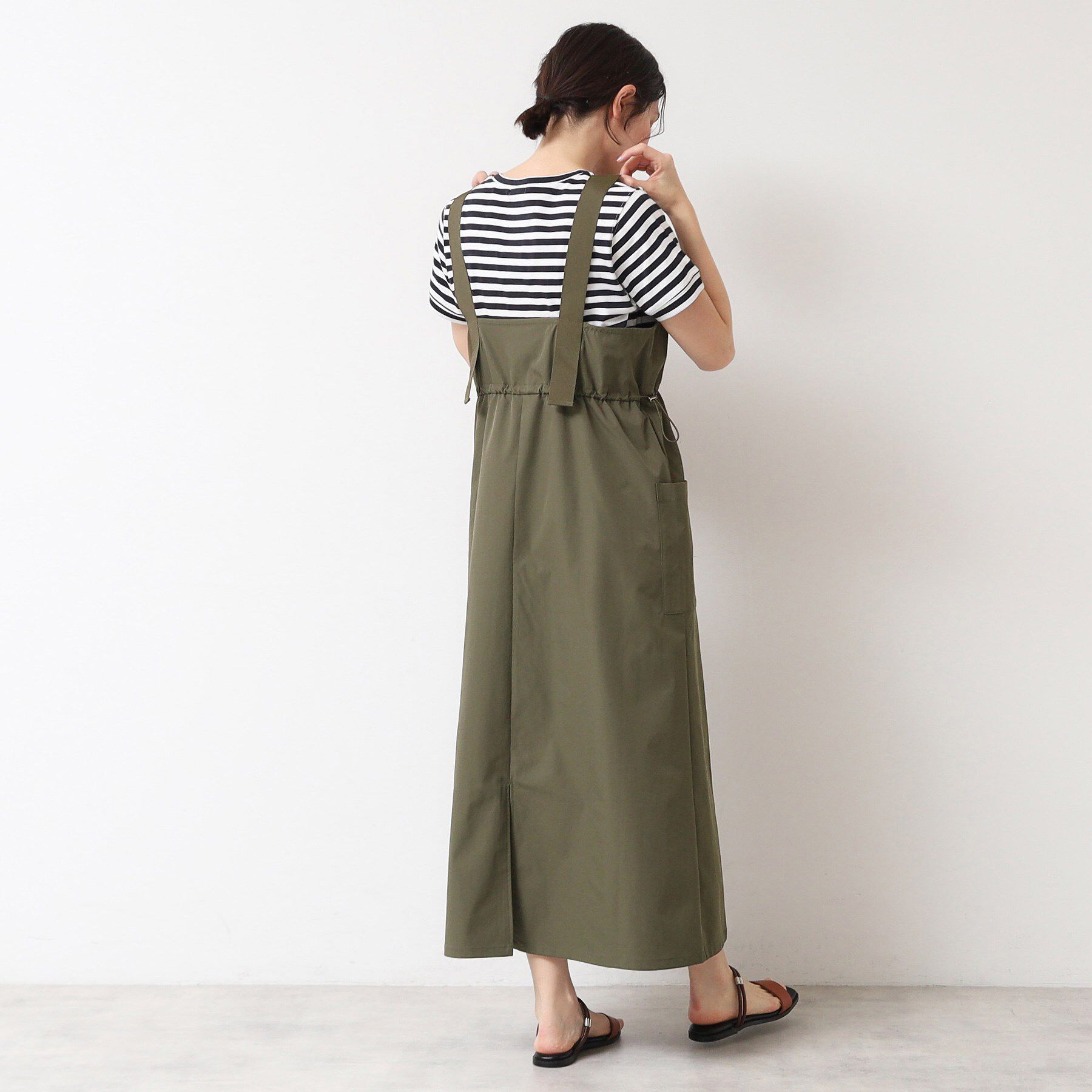 Dessin「【洗える】ベルト付きワークジャンスカ（S～L）」|ワンピース|