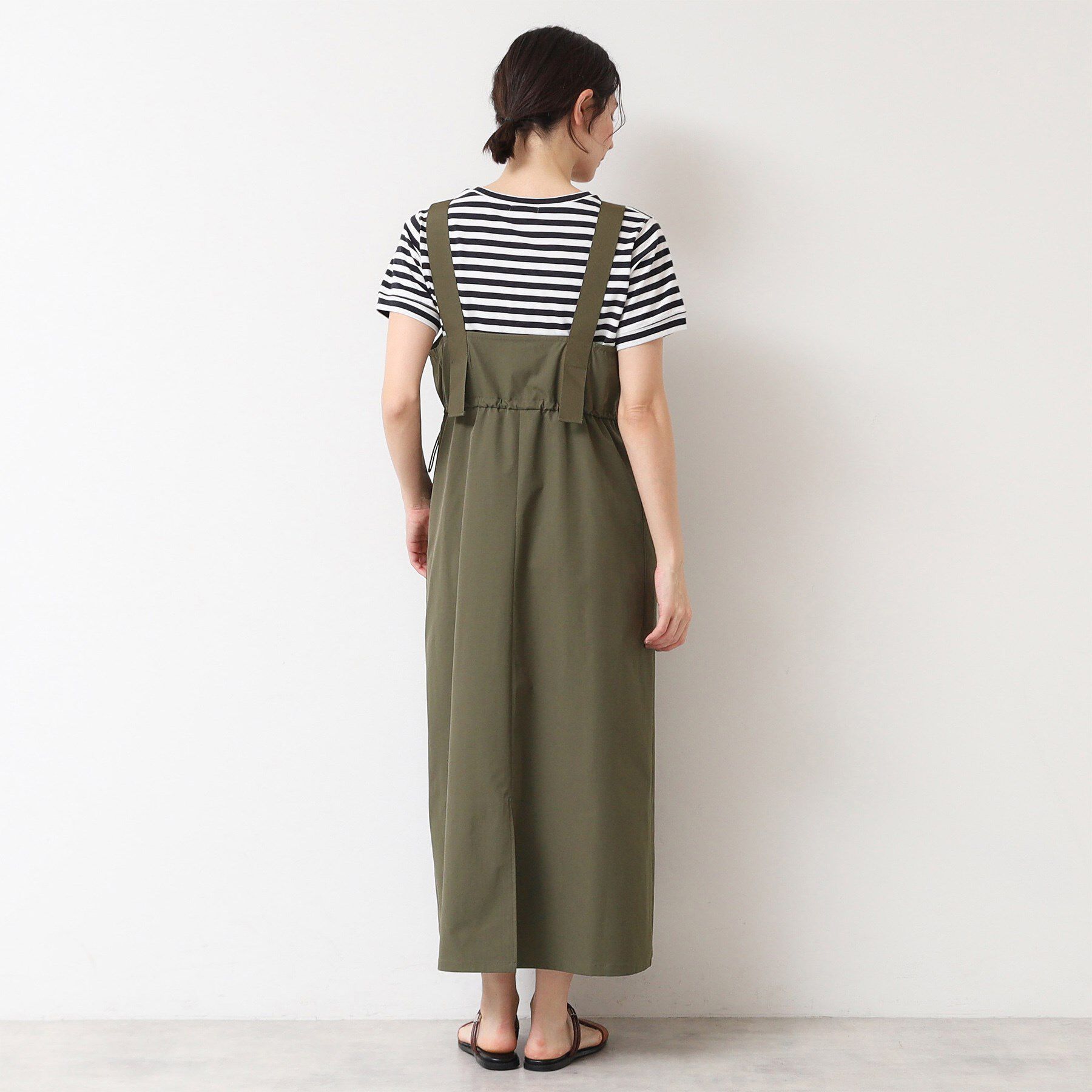 Dessin「【洗える】ベルト付きワークジャンスカ（S～L）」|ワンピース|