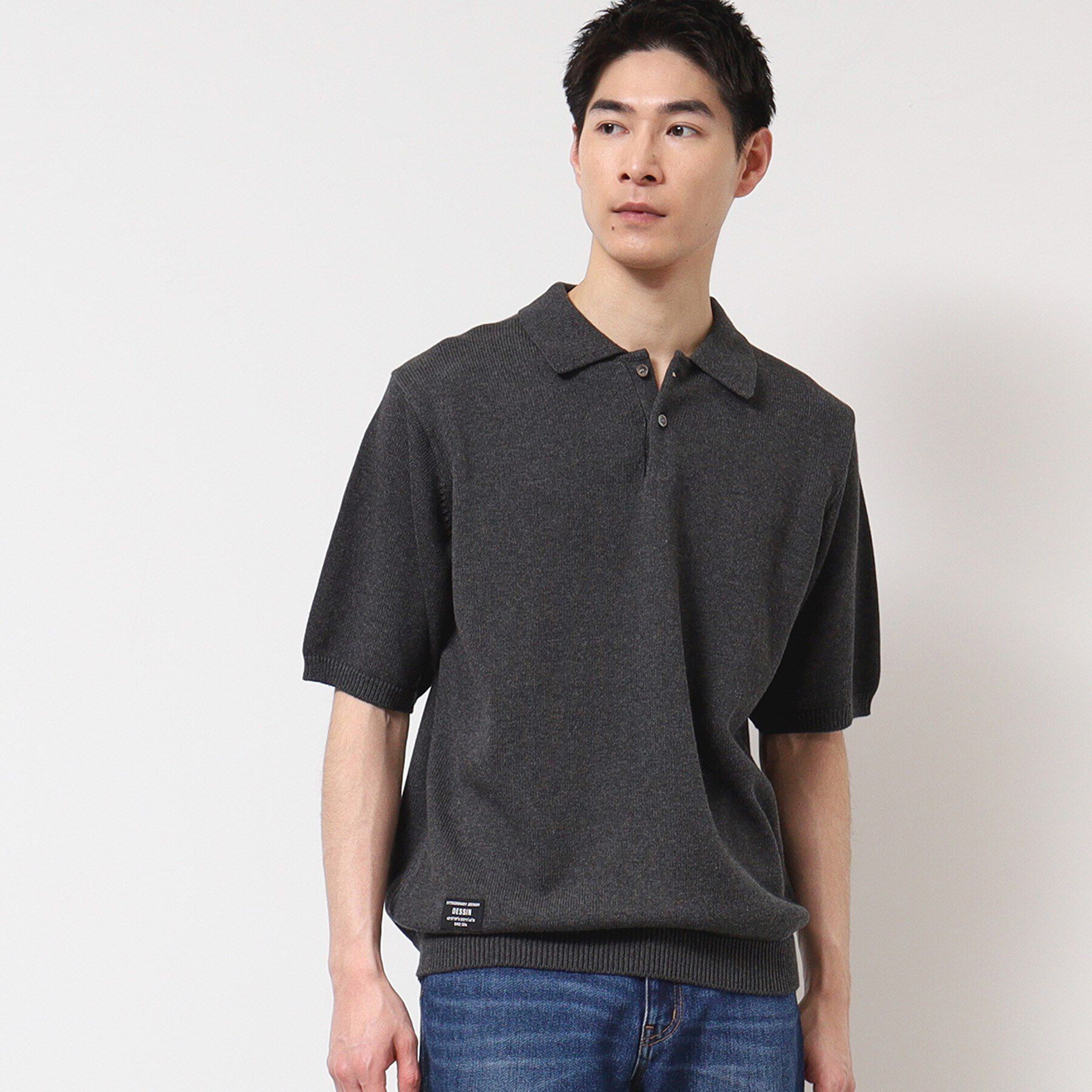 Dessin「【洗える】ニットポロシャツ」|ポロシャツ|