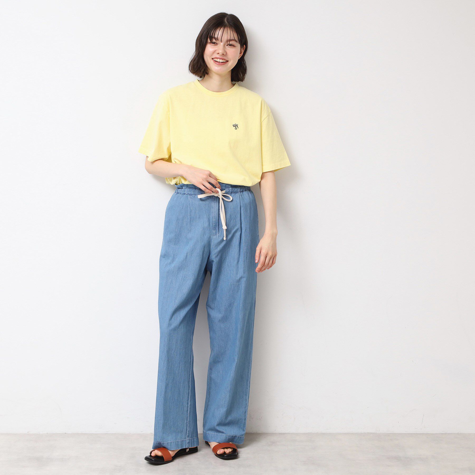 Dessin「【ユニセックス・洗える】ロゴ入りピグメントTシャツ」|Tシャツ・カットソー|