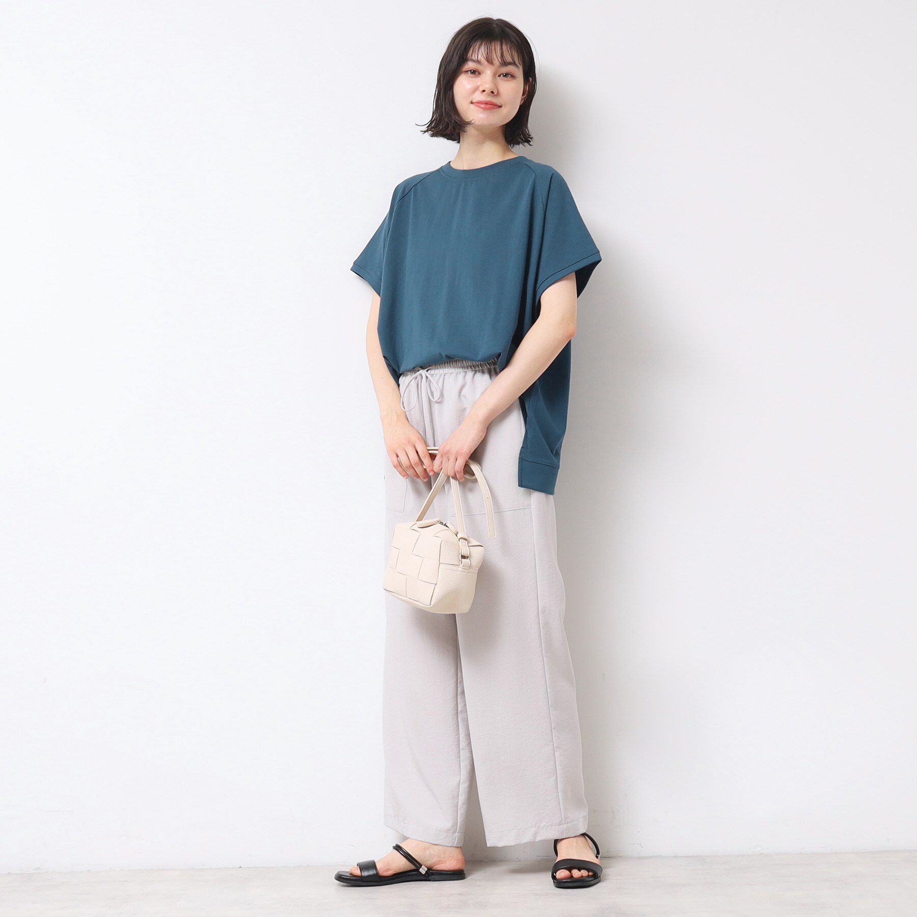 Dessin「【洗える】ワイドラグランスリーブカットソー（XS～L）」|Tシャツ・カットソー|