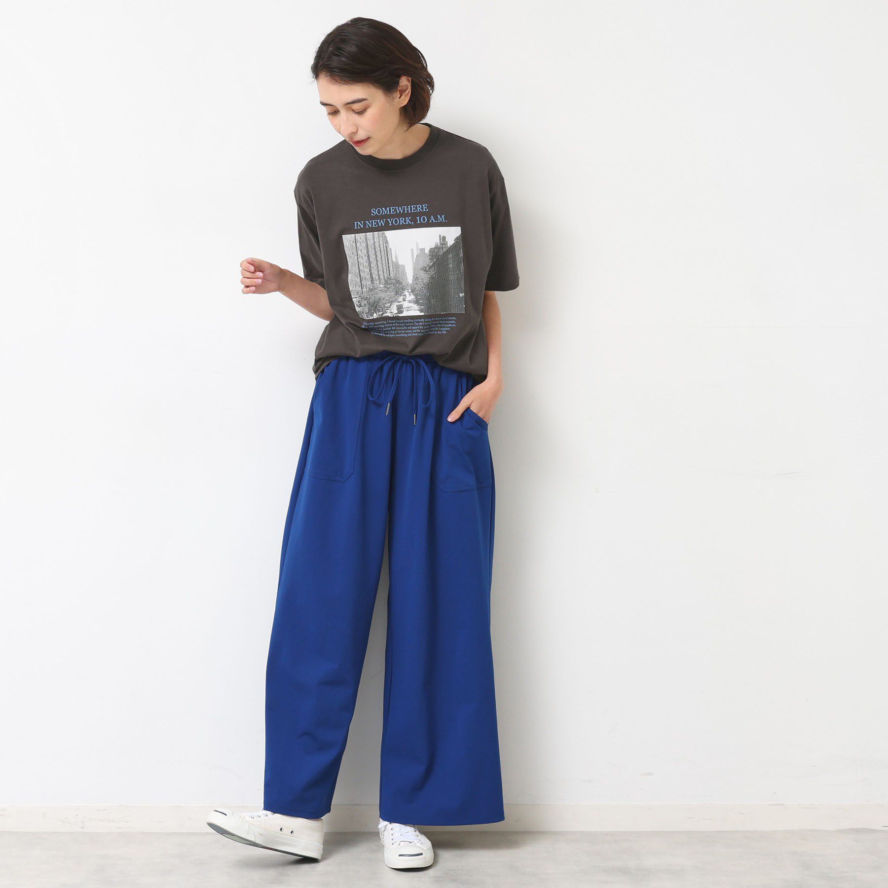 Dessin「【ユニセックス・洗える】オーガニックコットンロゴ入りTシャツ」|Tシャツ・カットソー|