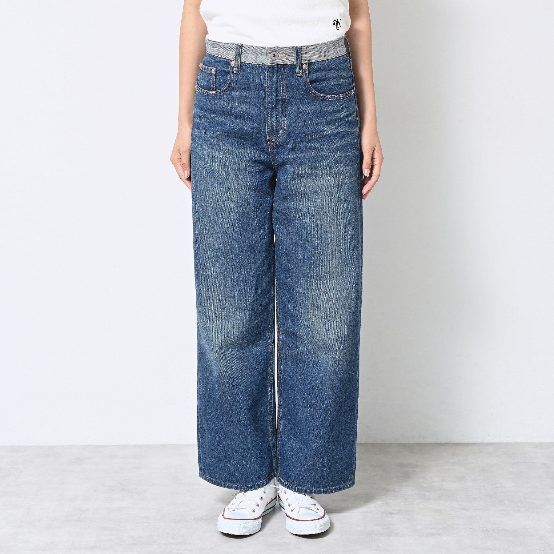 Dessin「【ユニセックス・洗える】ワイドデニム」|デニム|